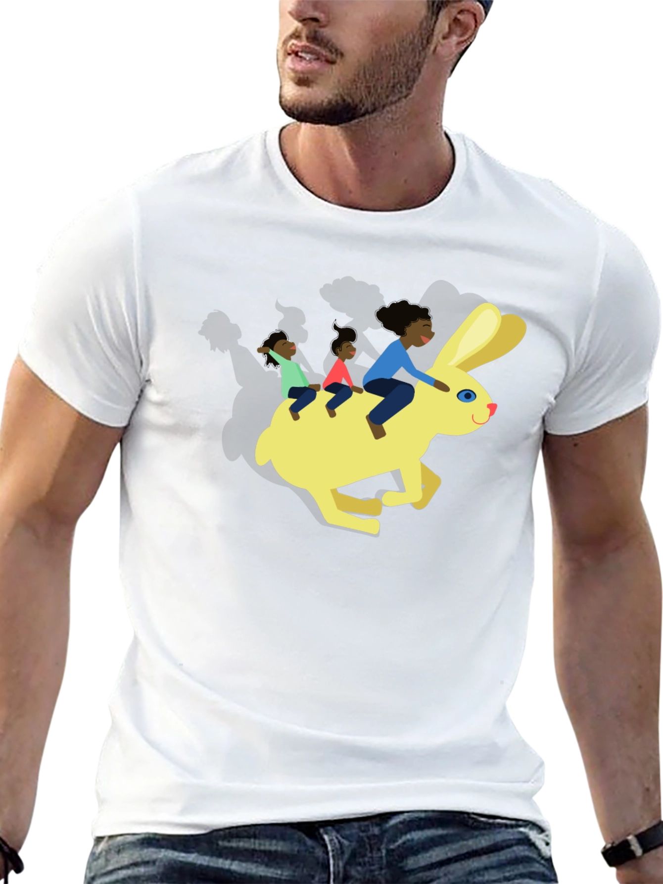 Fun Graphic Tee - Rabbit Ride