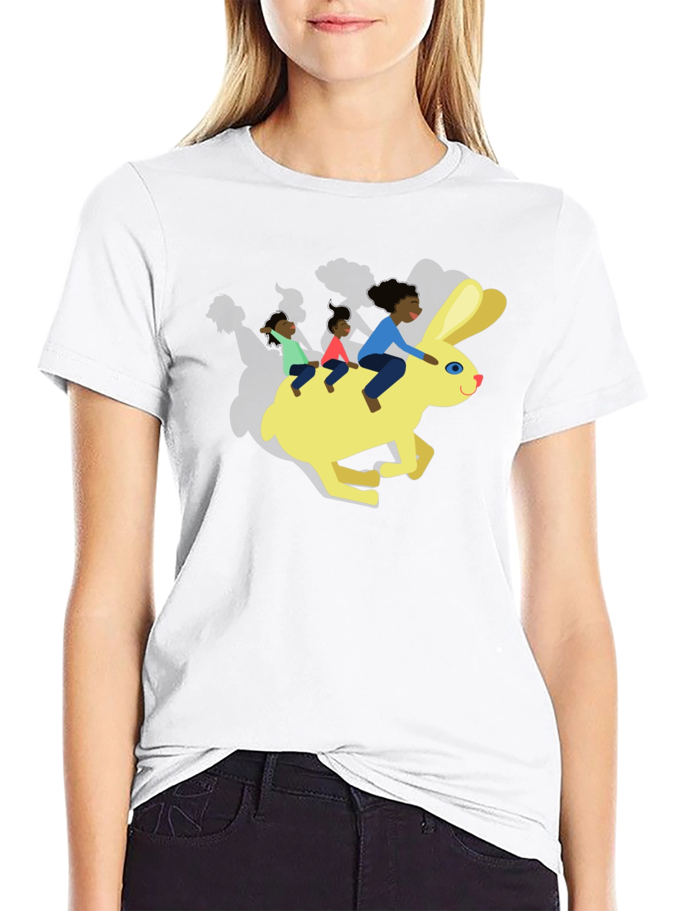 Fun Graphic Tee - Rabbit Ride