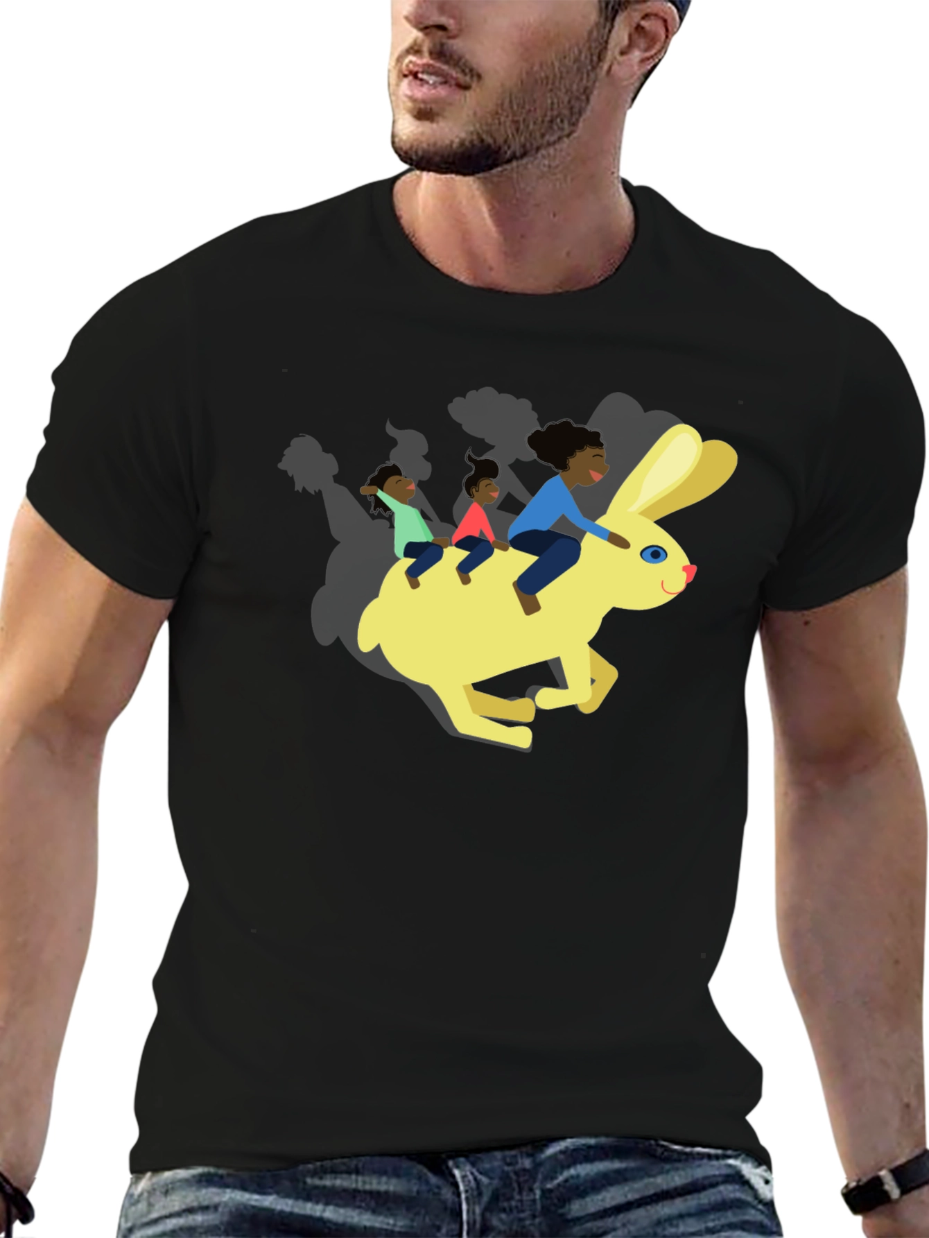 Fun Graphic Tee - Rabbit Ride