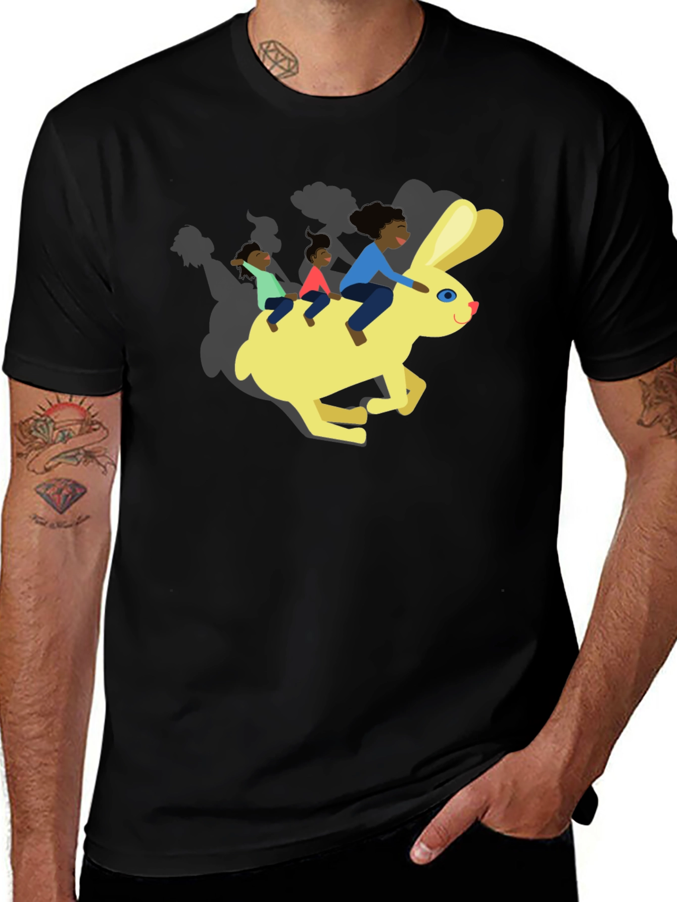 Fun Graphic Tee - Rabbit Ride