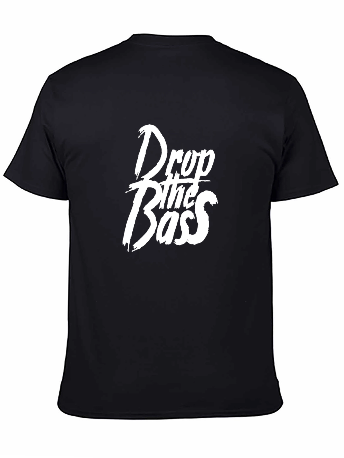 Drop the Bass Graphic Tee - Black Cotton T-Shirt