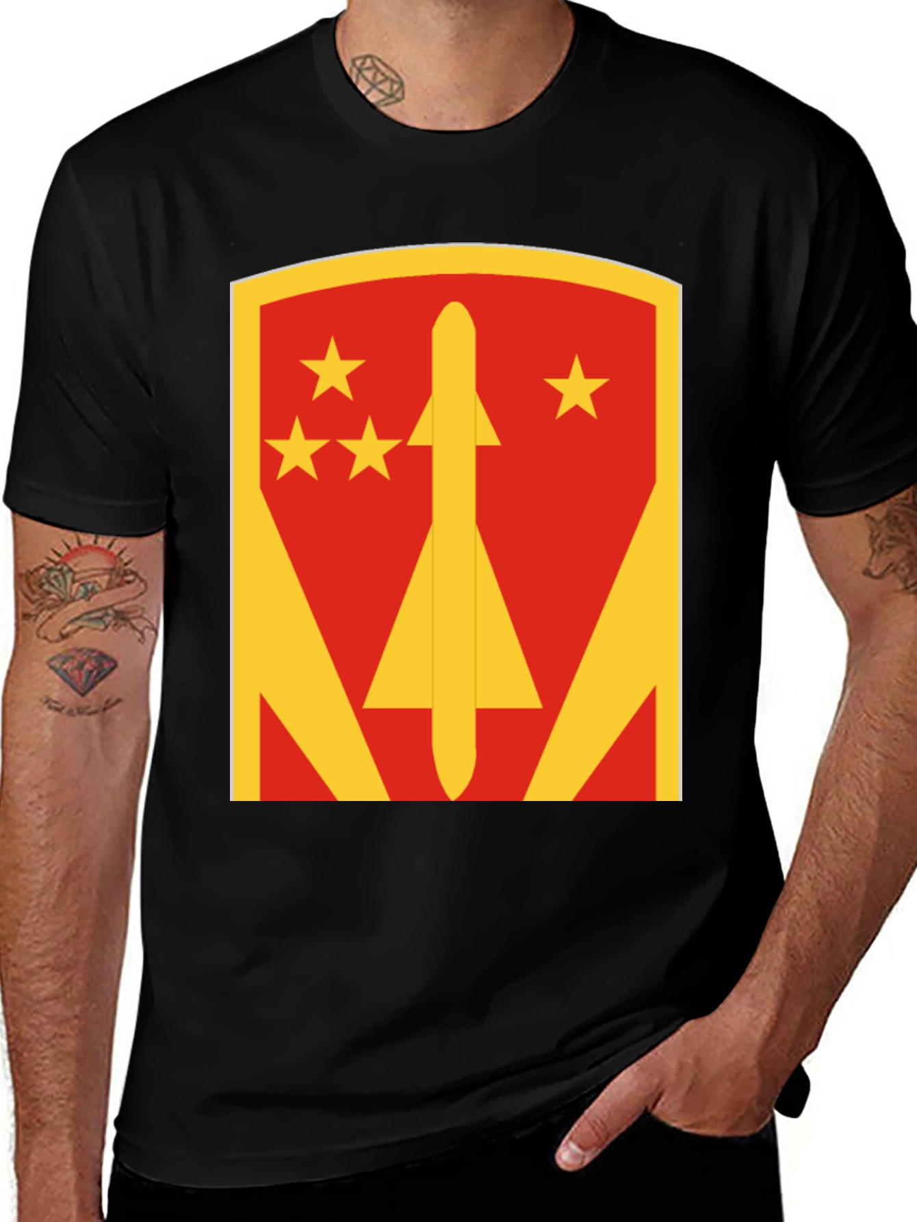 Missile Emblem Black T-Shirt