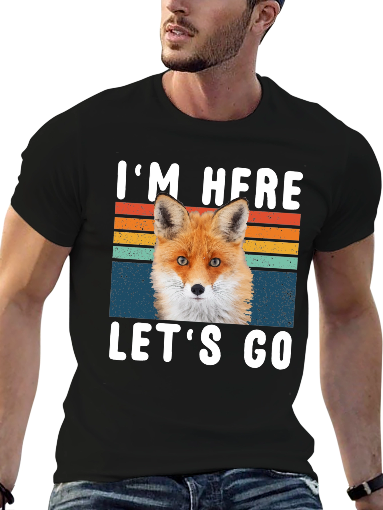 Im Here Lets Go Fox Graphic T-Shirt