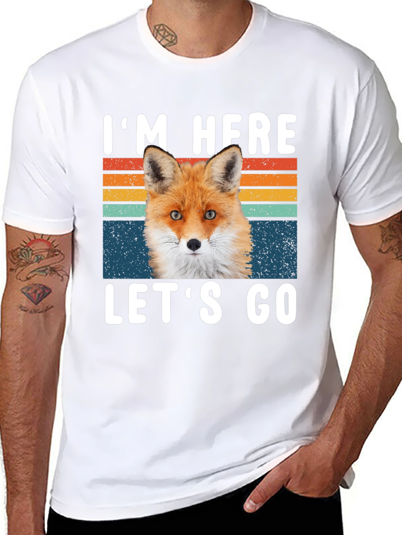 Im Here Lets Go Fox Graphic T-Shirt