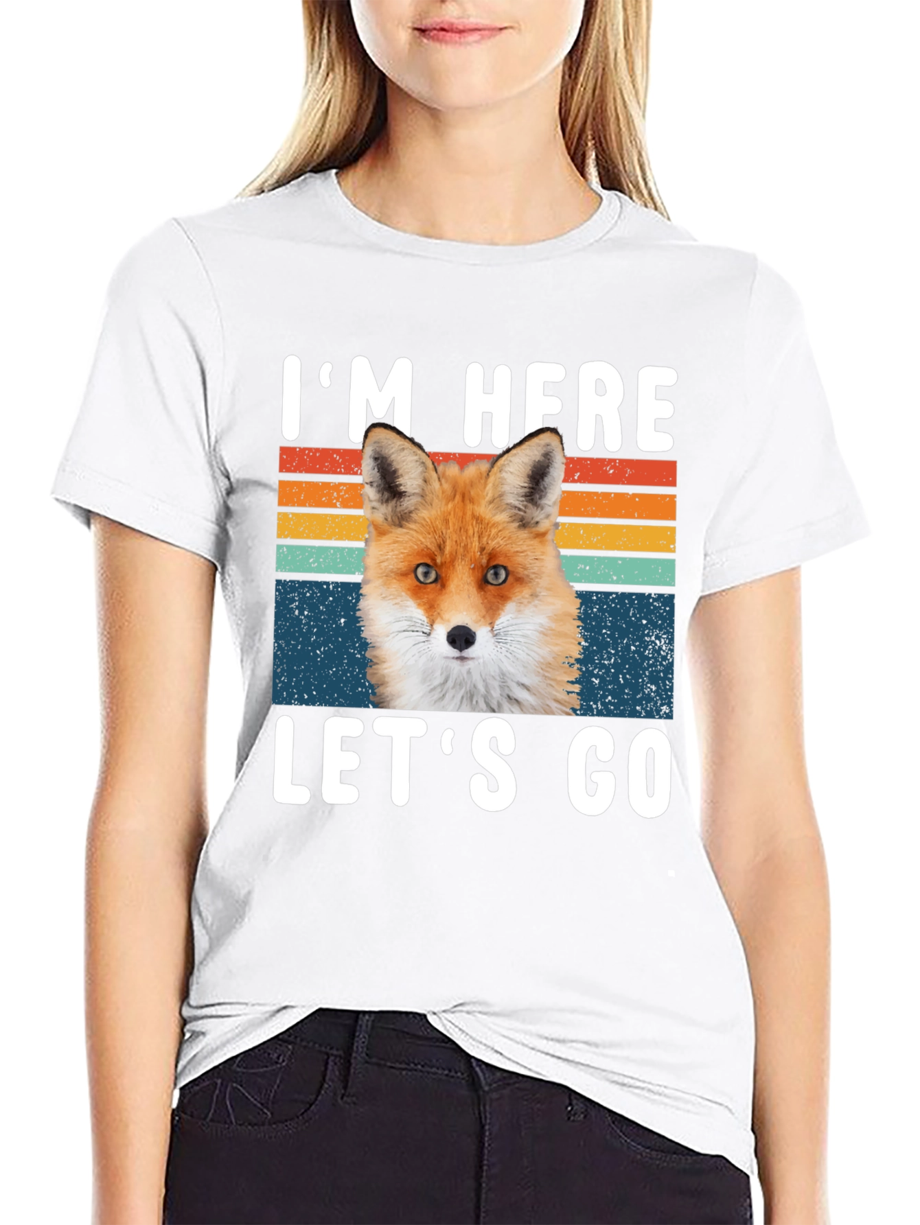 Im Here Lets Go Fox Graphic T-Shirt