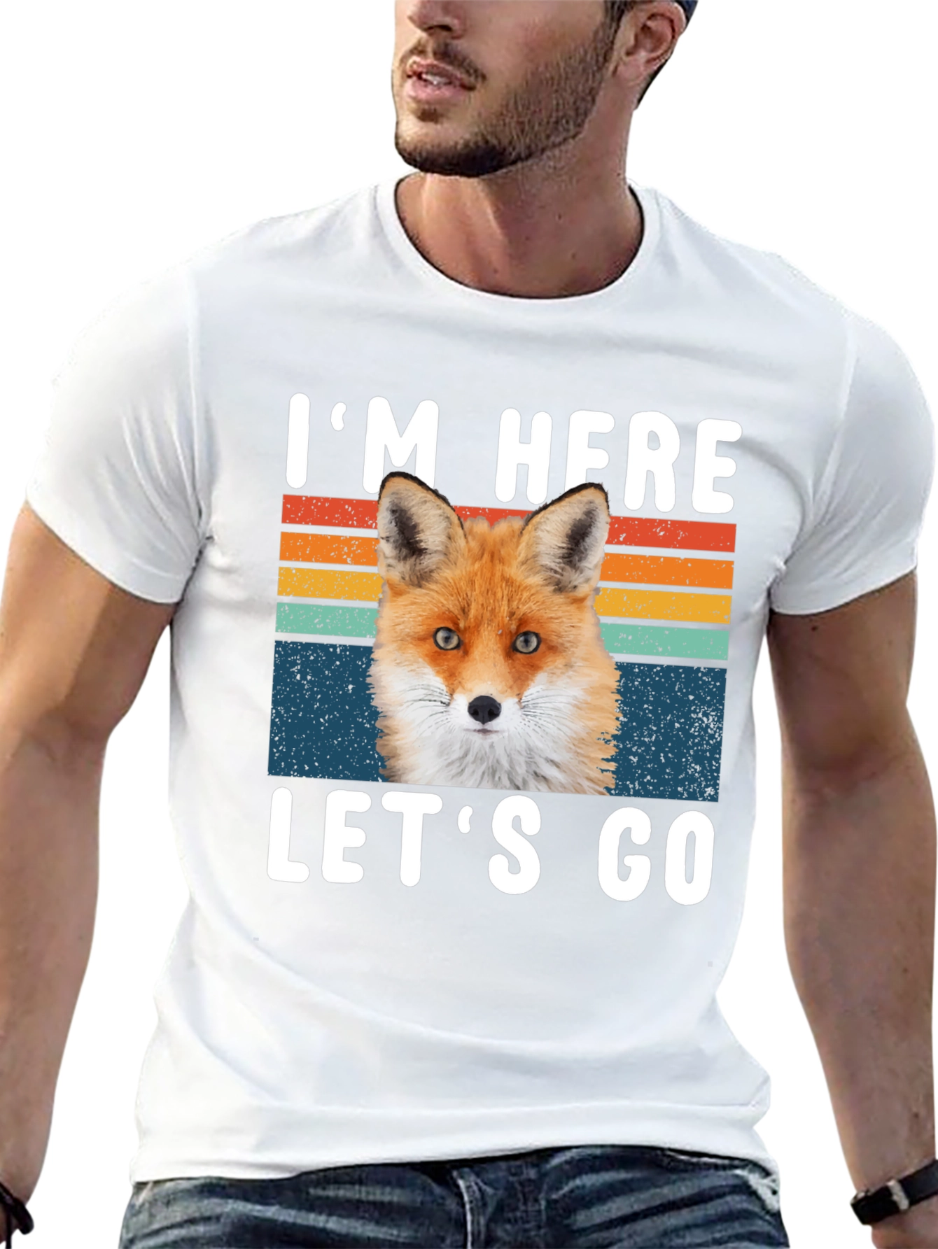Im Here Lets Go Fox Graphic T-Shirt
