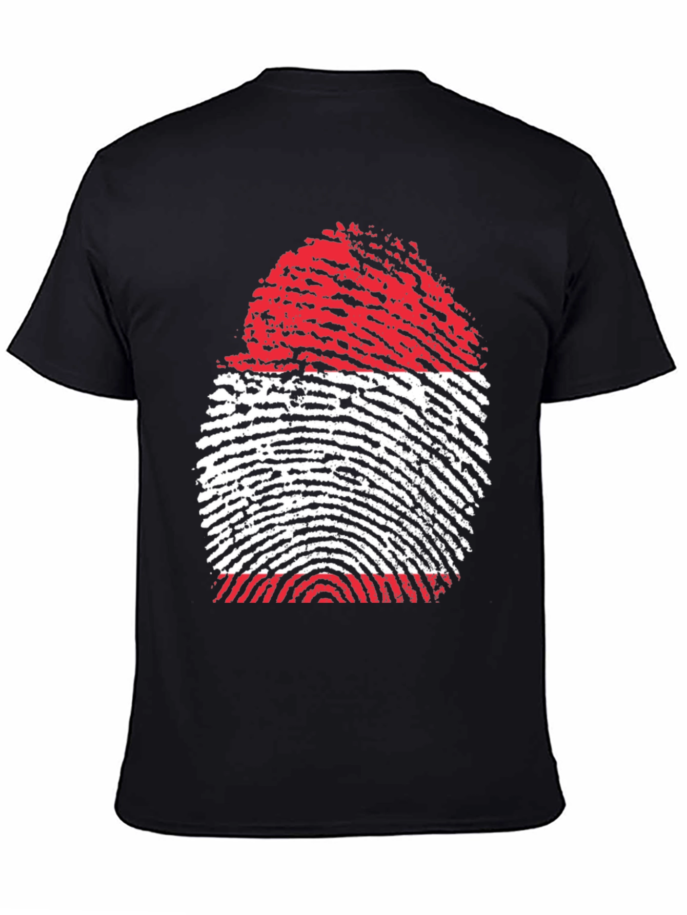 Fingerprint Flag Graphic Tee - Unique Design