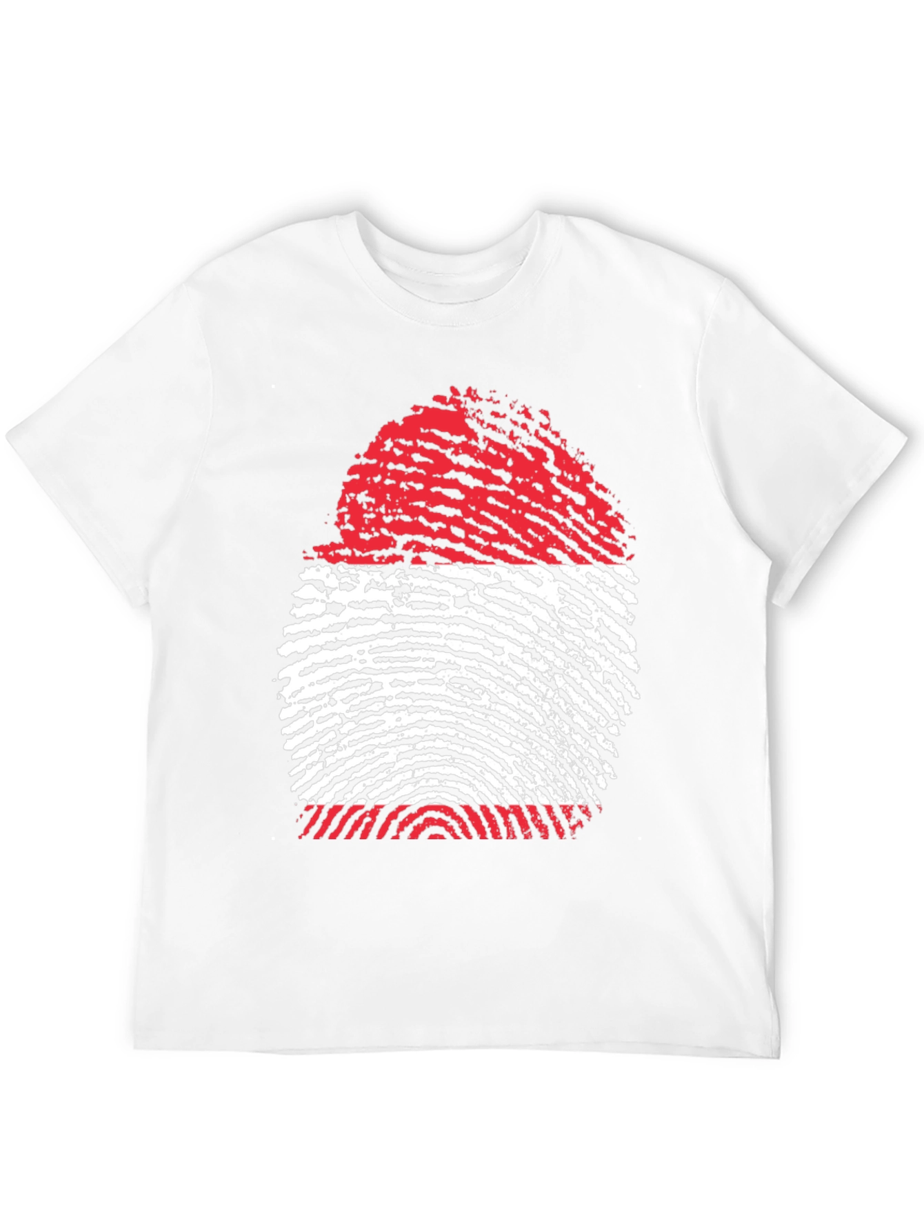 Fingerprint Flag Graphic Tee - Unique Design