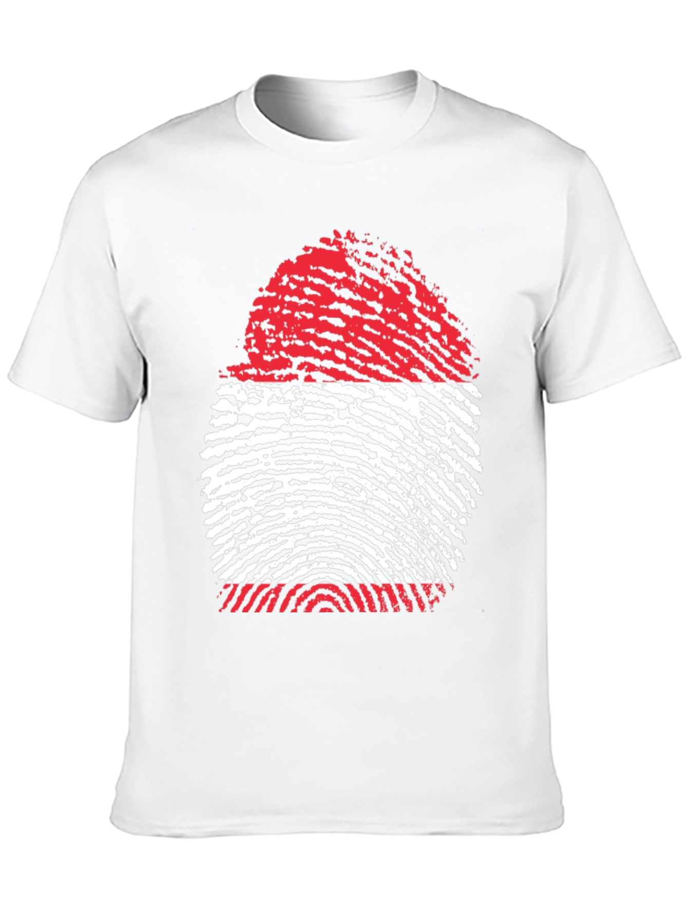 Fingerprint Flag Graphic Tee - Unique Design