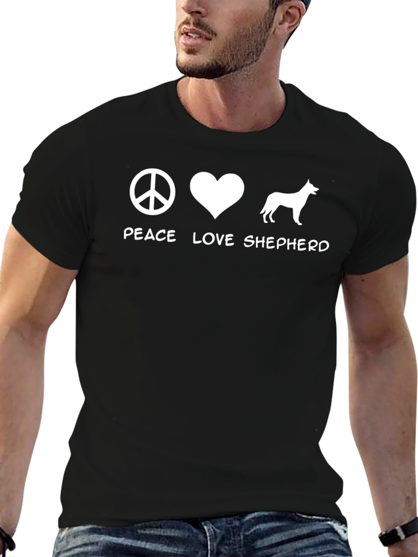 Peace Love Shepherd Graphic Tee
