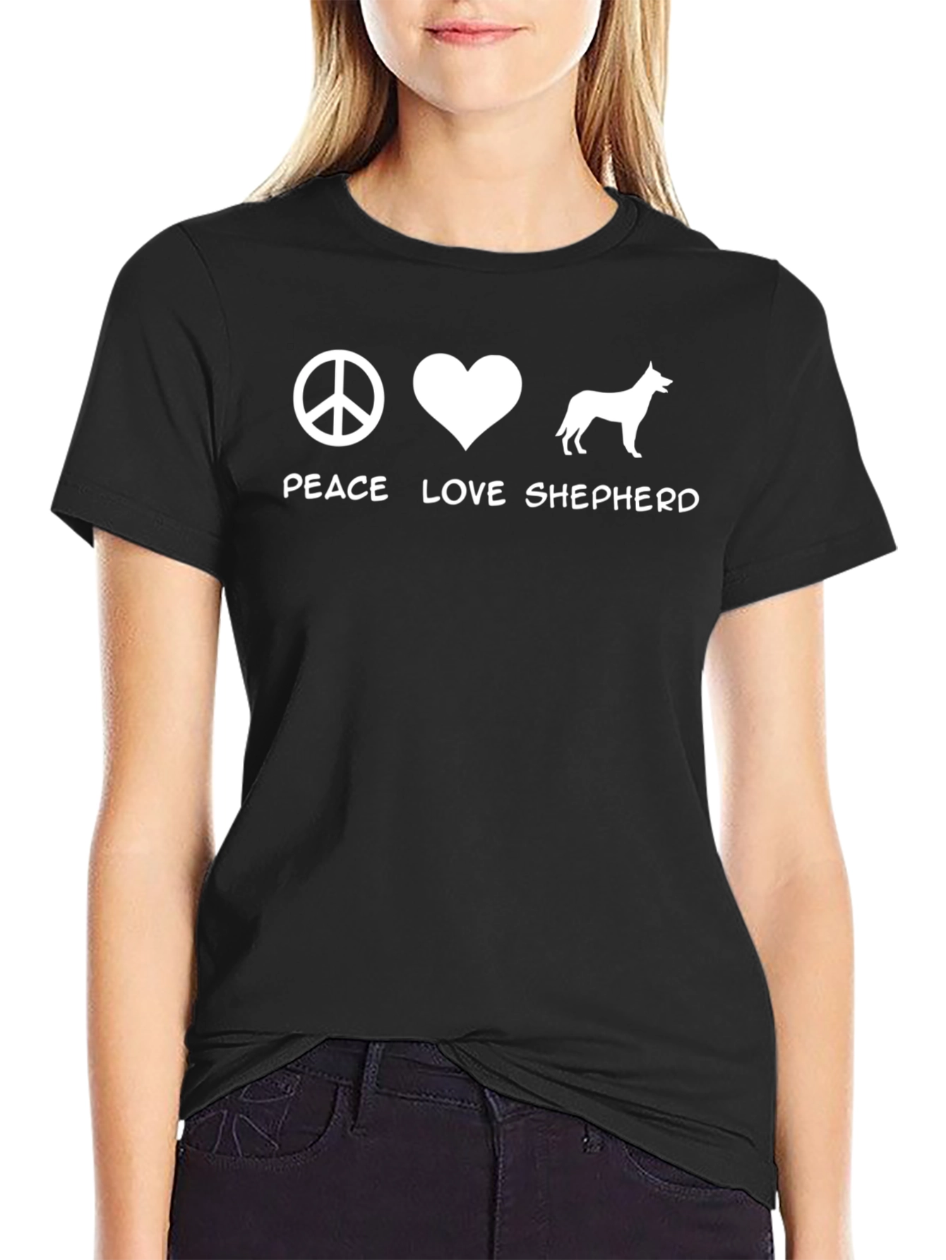 Peace Love Shepherd Graphic Tee