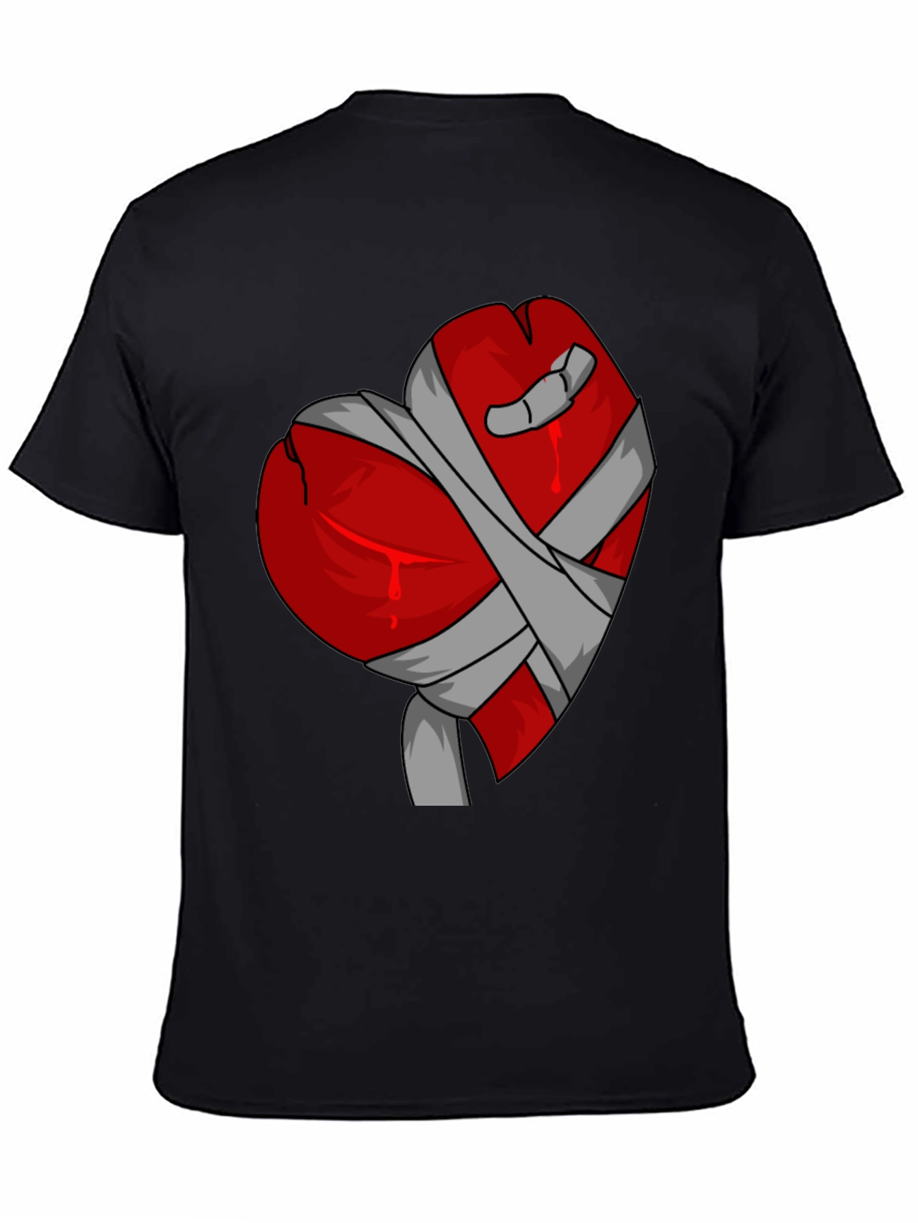 Bandaged Heart Graphic Tee - Stylish Casual Wear