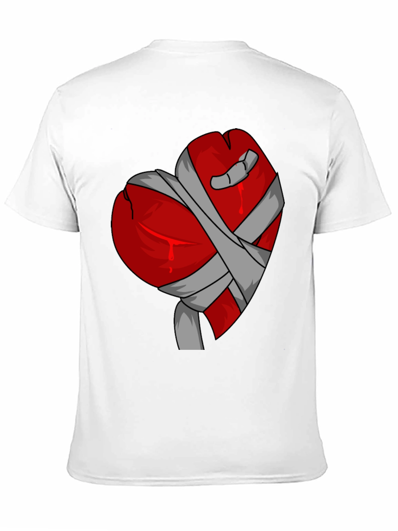 Bandaged Heart Graphic Tee - Stylish Casual Wear