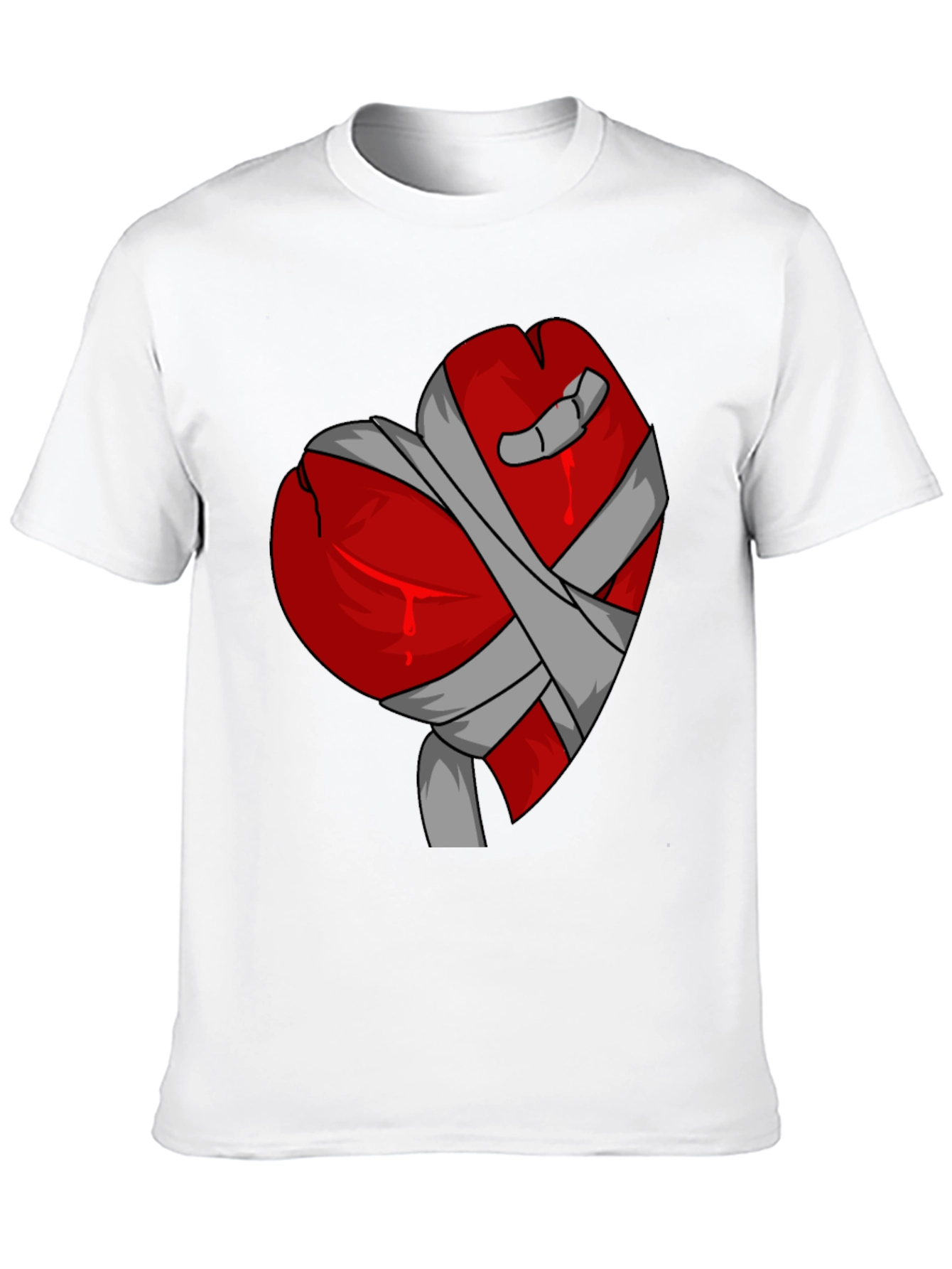 Bandaged Heart Graphic Tee - Stylish Casual Wear