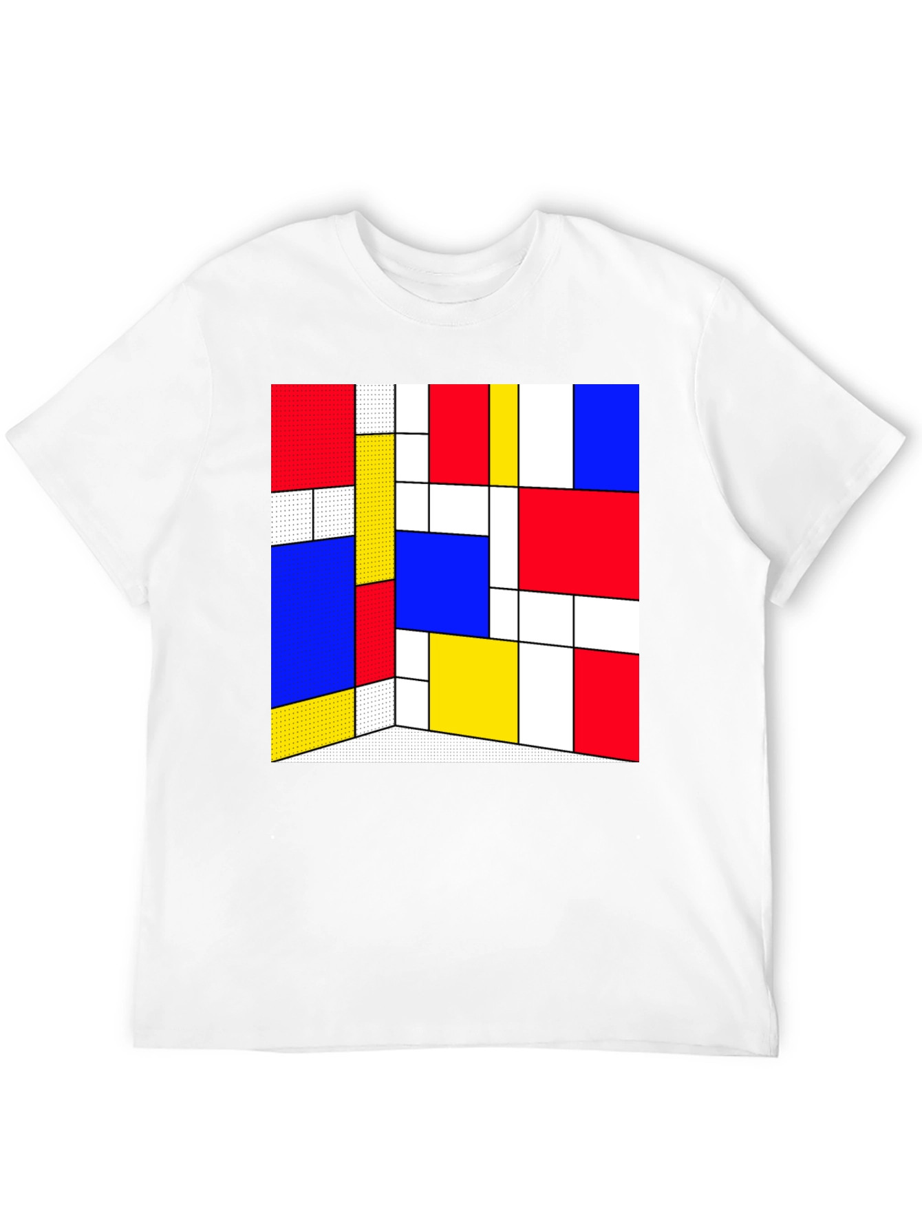 Abstract Geometric Print T-Shirt