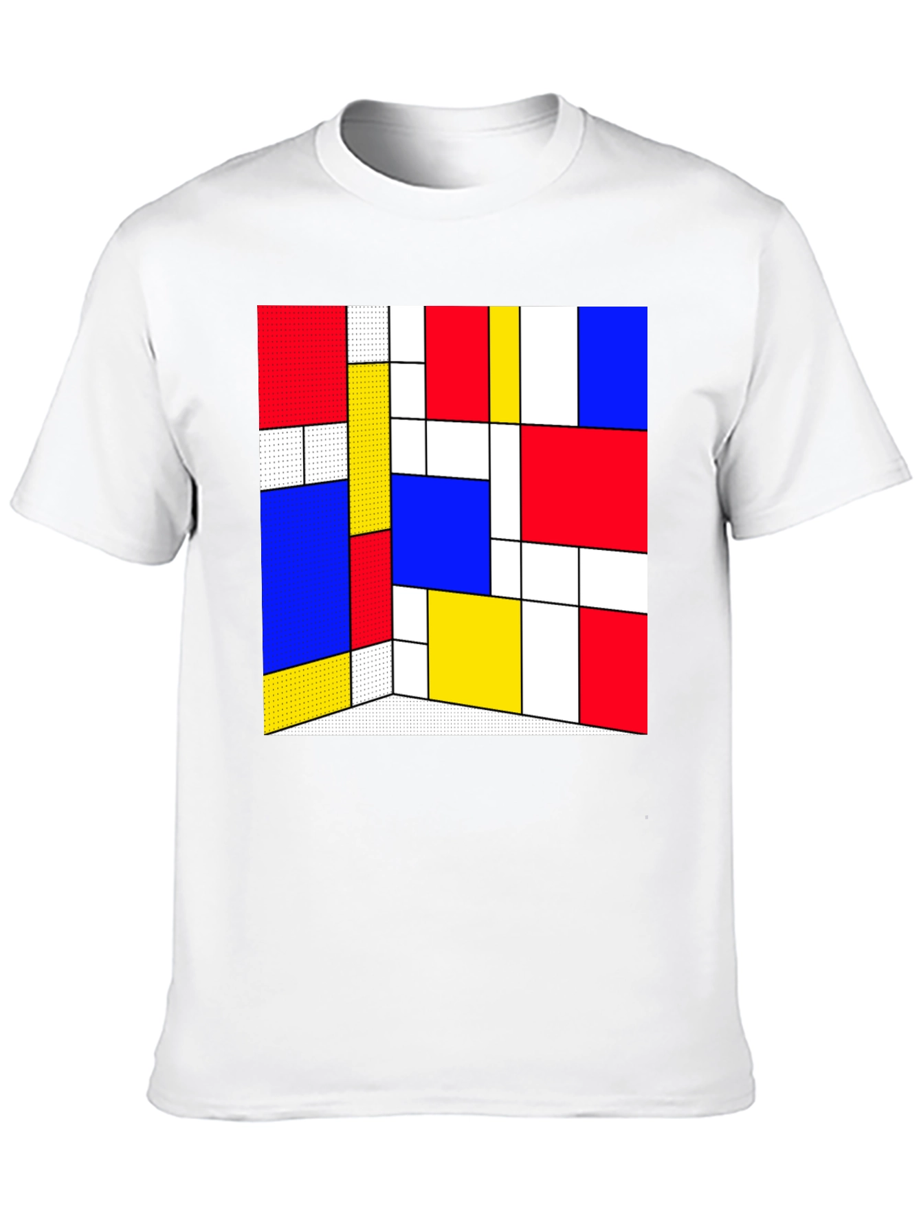 Abstract Geometric Print T-Shirt