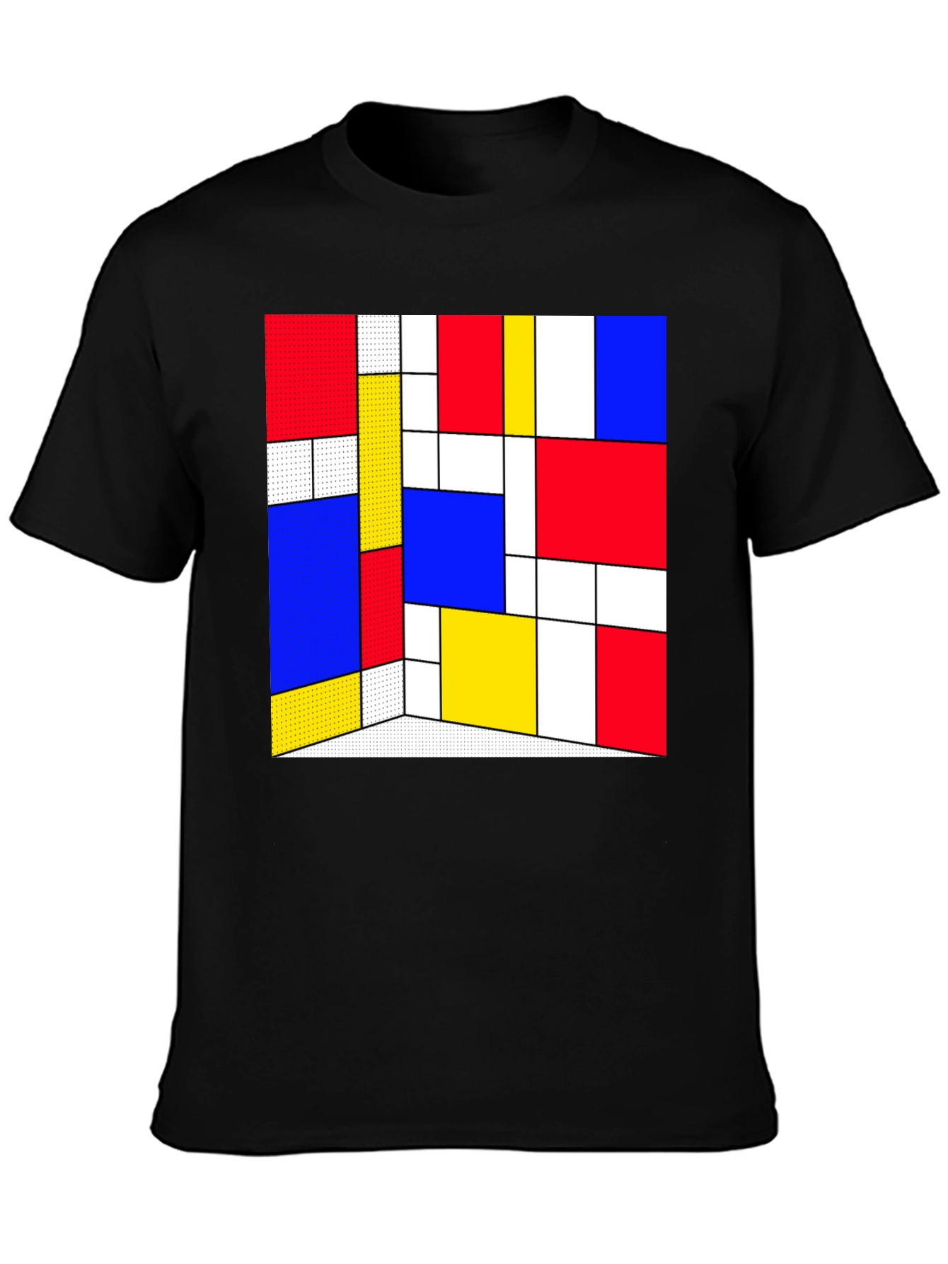 Abstract Geometric Print T-Shirt