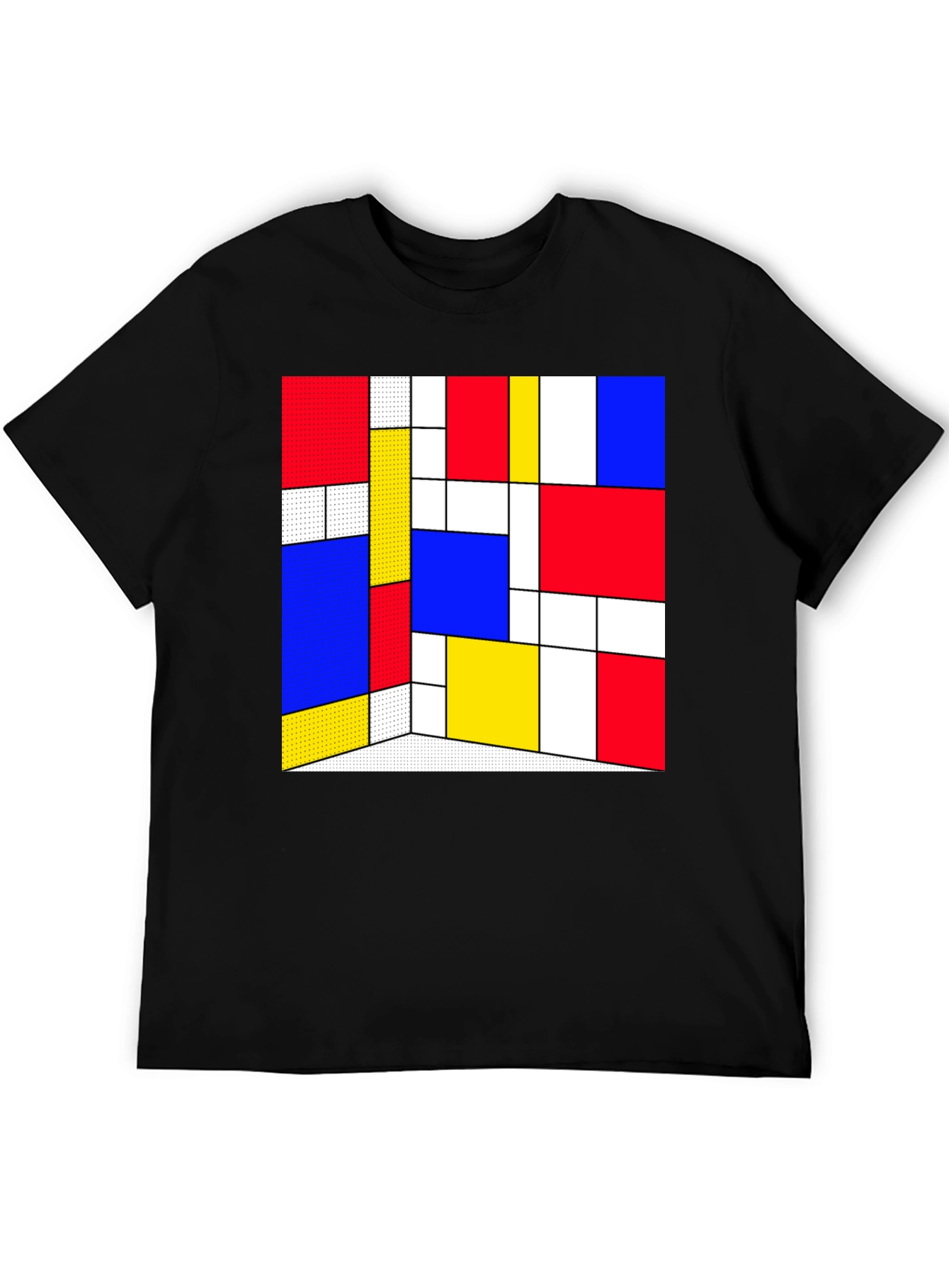 Abstract Geometric Print T-Shirt