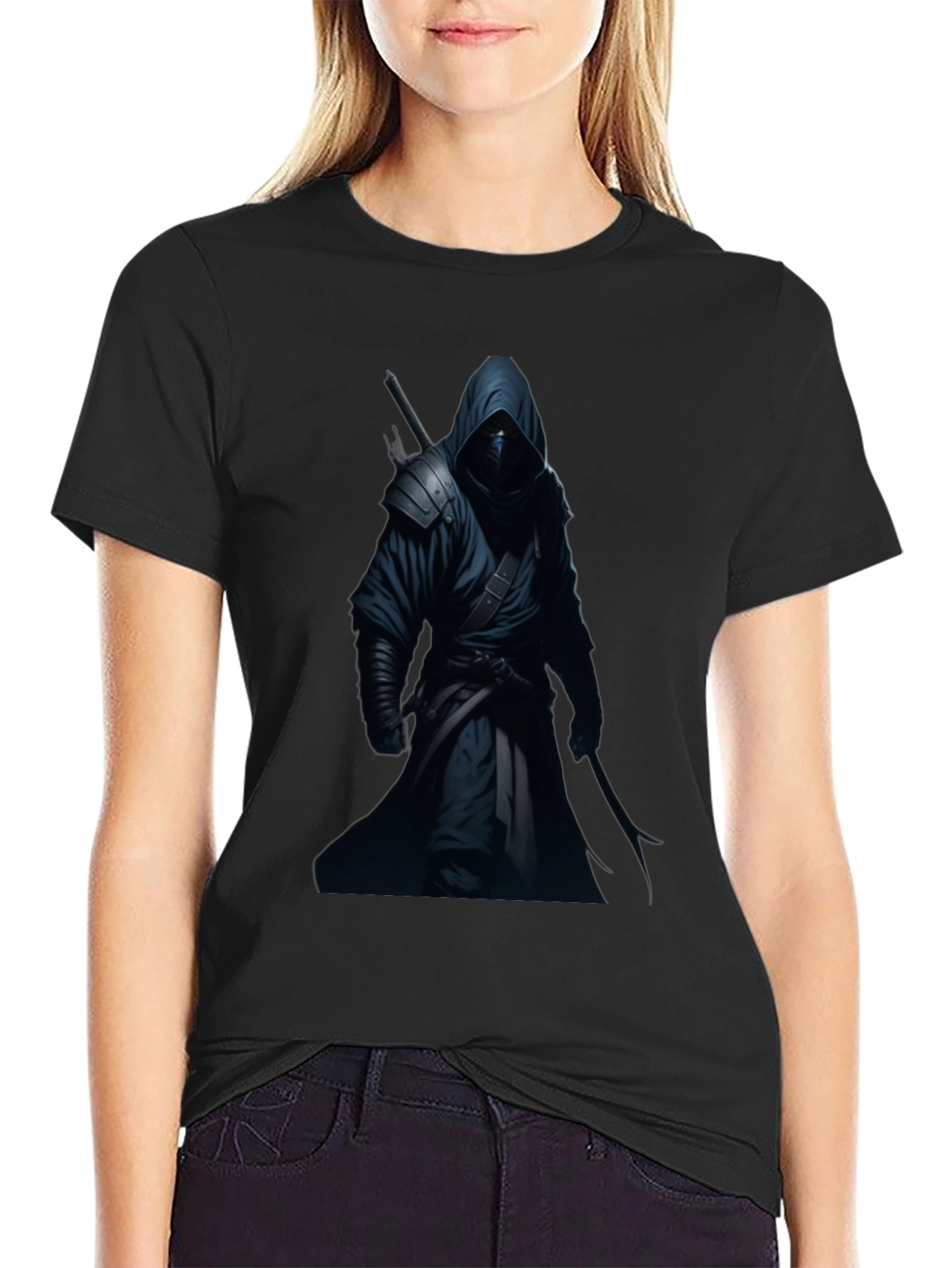 Ninja Warrior Black Graphic T-Shirt