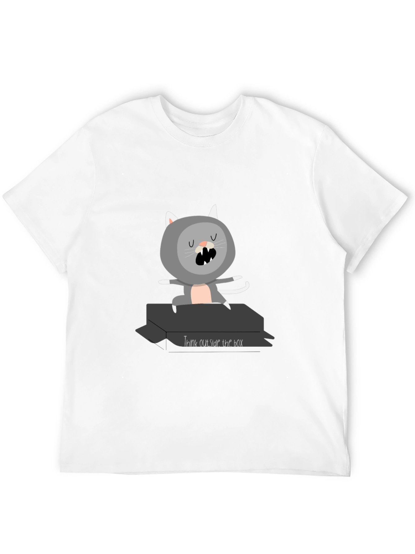 Think Outside the Box Cat T-Shirt