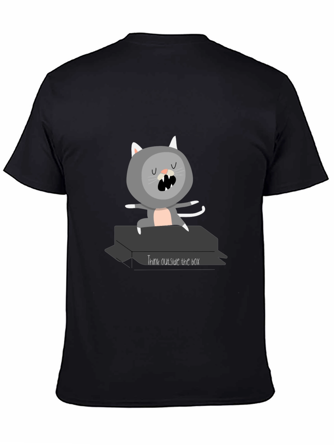 Think Outside the Box Cat T-Shirt