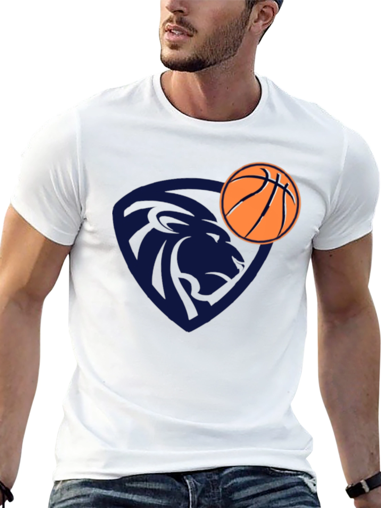 Lion Basketball Graphic Tee - Stylish & Unique Design