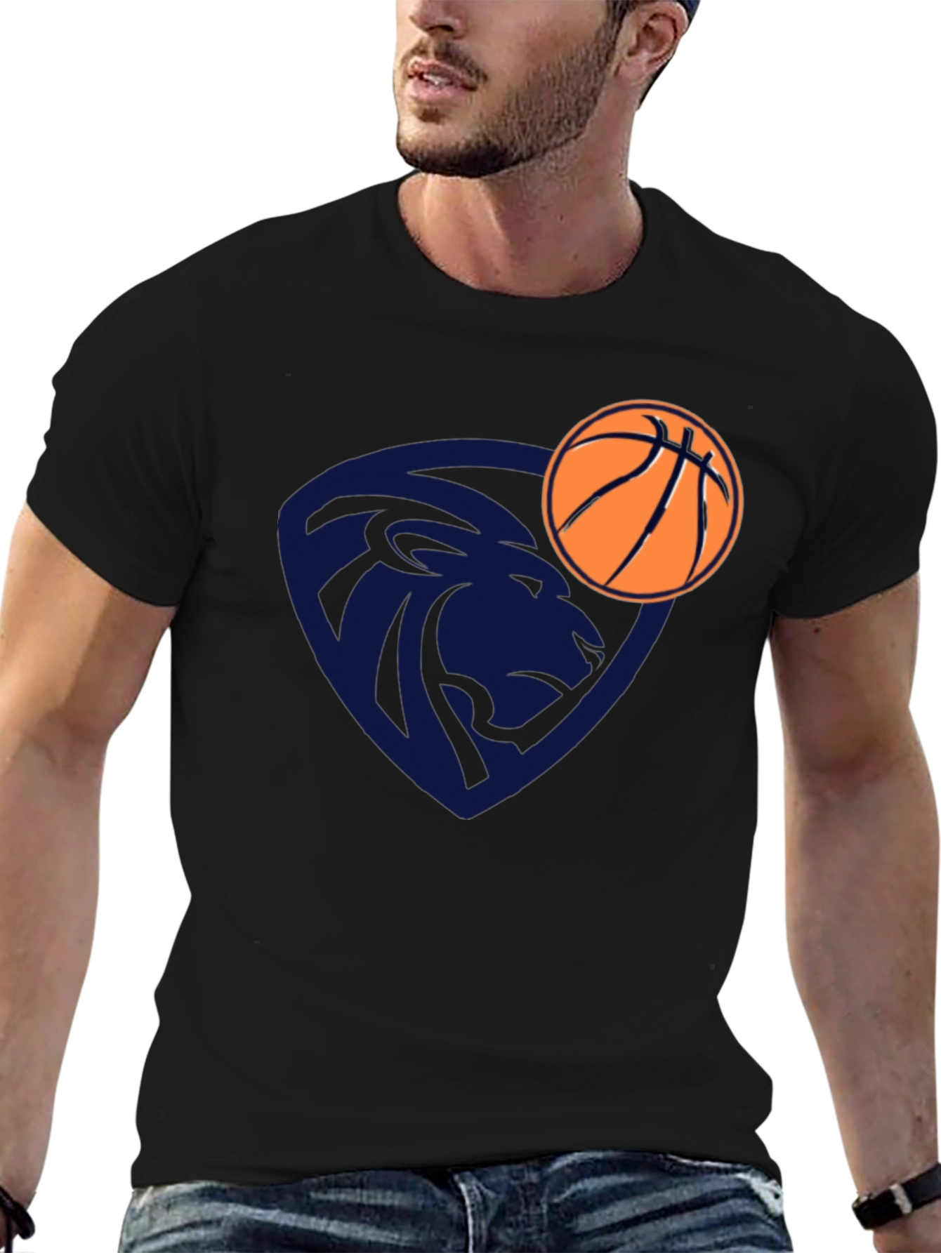 Lion Basketball Graphic Tee - Stylish & Unique Design