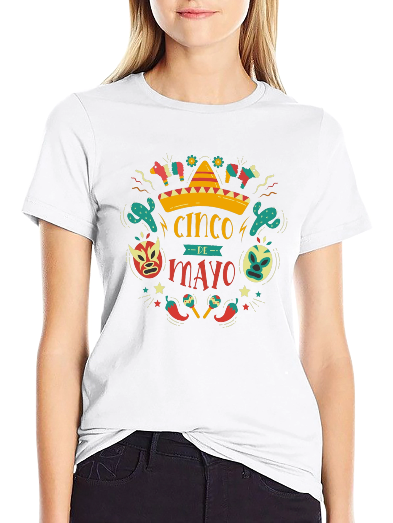 Cinco de Mayo T-Shirt - Black Cotton Graphic Tee