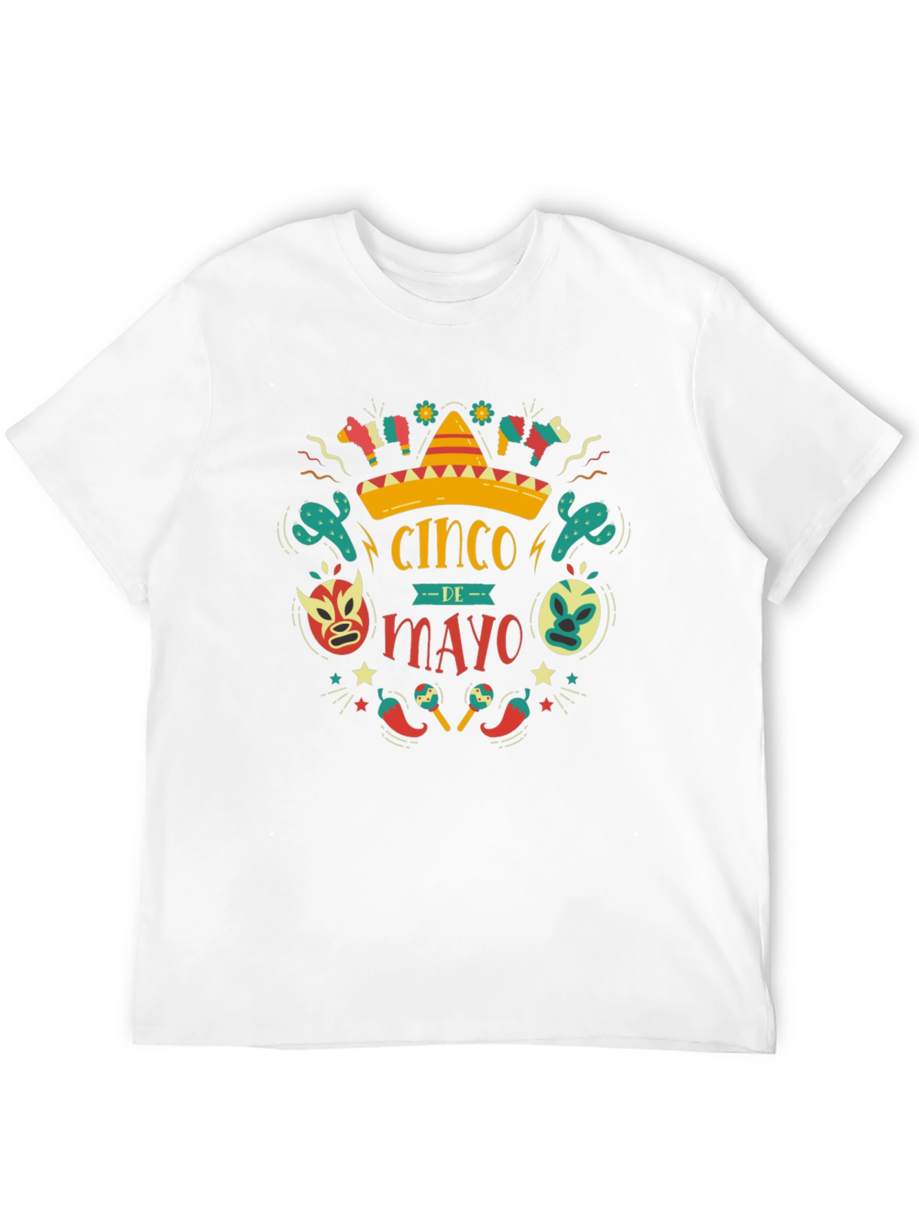 Cinco de Mayo T-Shirt - Black Cotton Graphic Tee