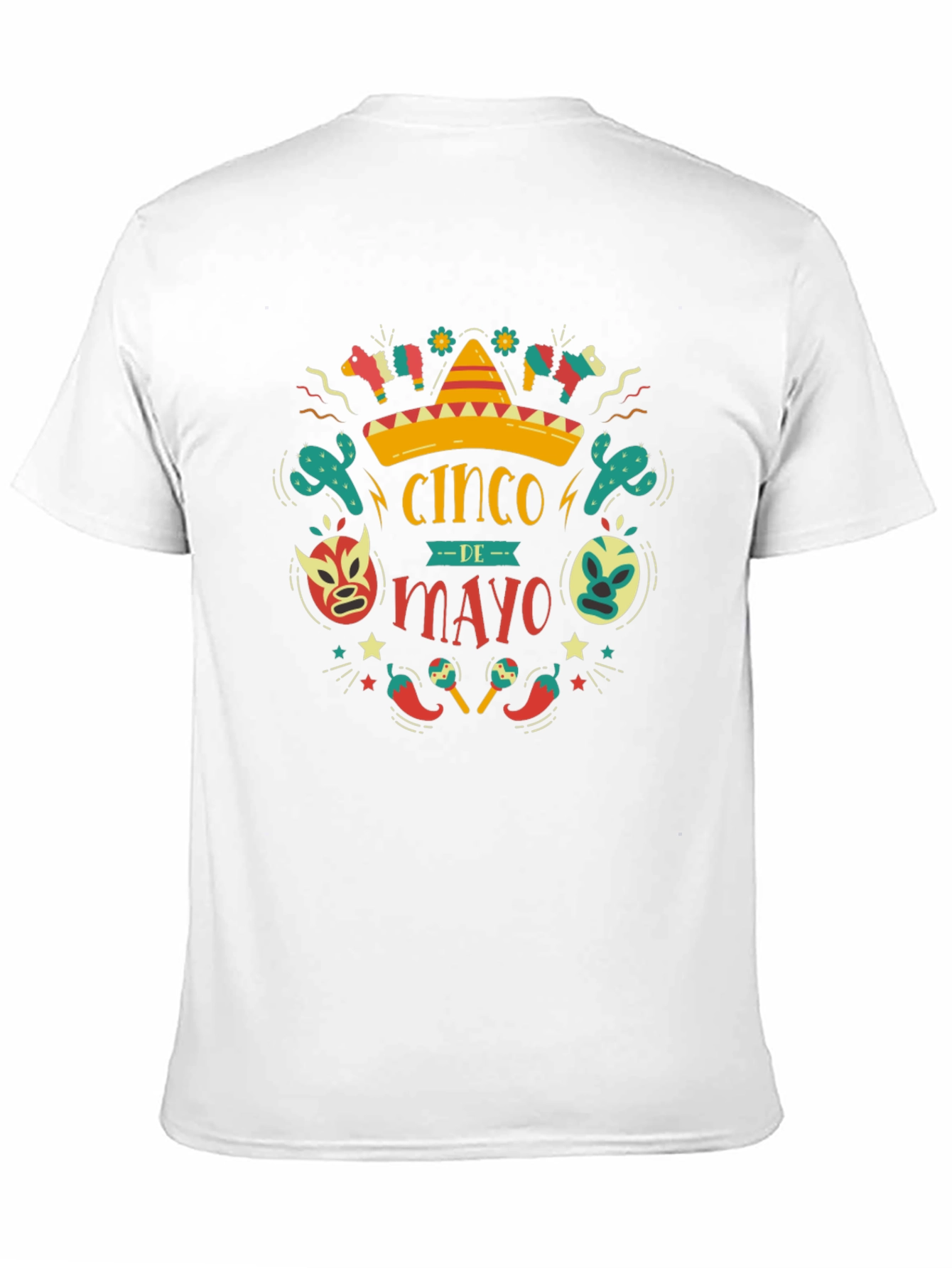 Cinco de Mayo T-Shirt - Black Cotton Graphic Tee