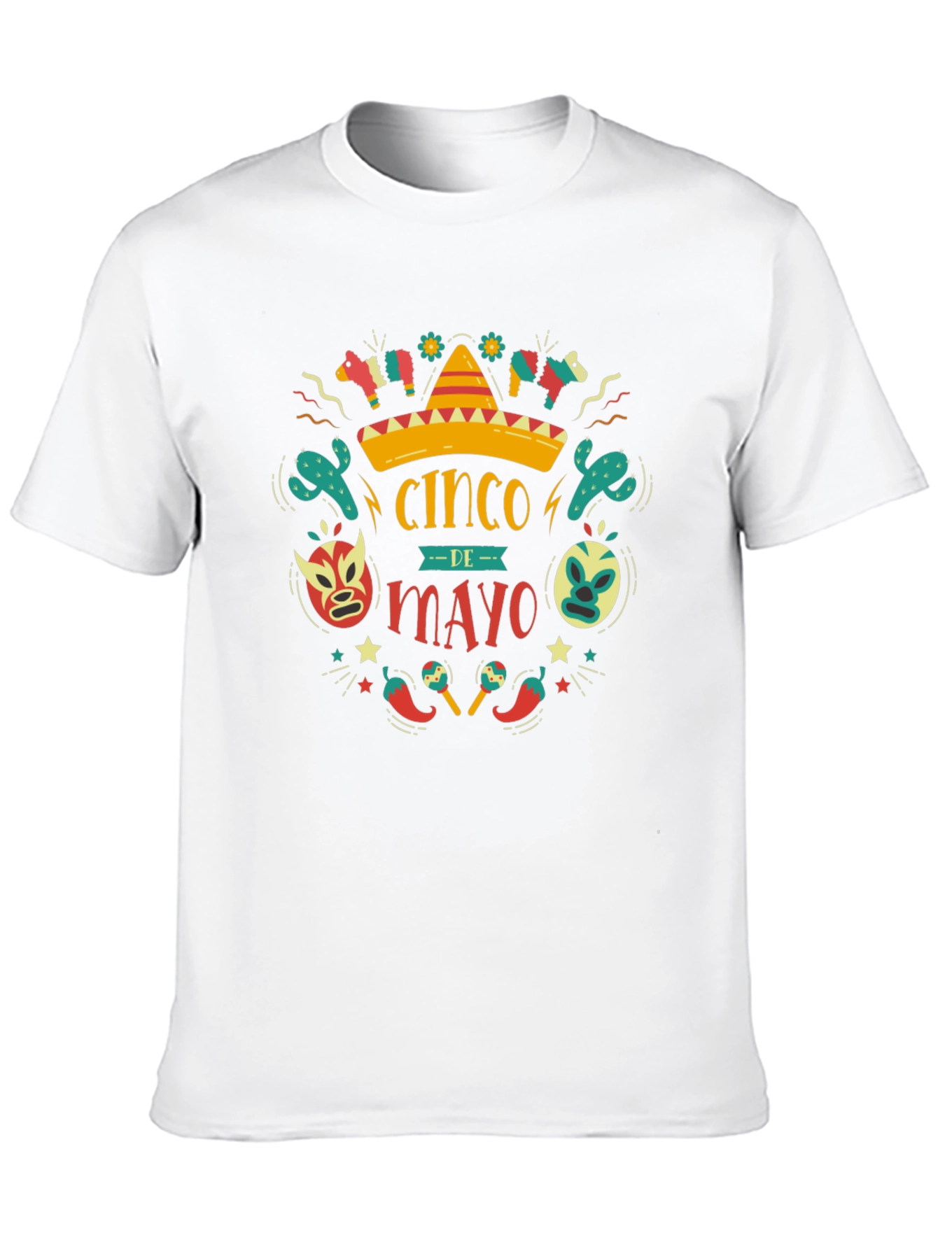 Cinco de Mayo T-Shirt - Black Cotton Graphic Tee