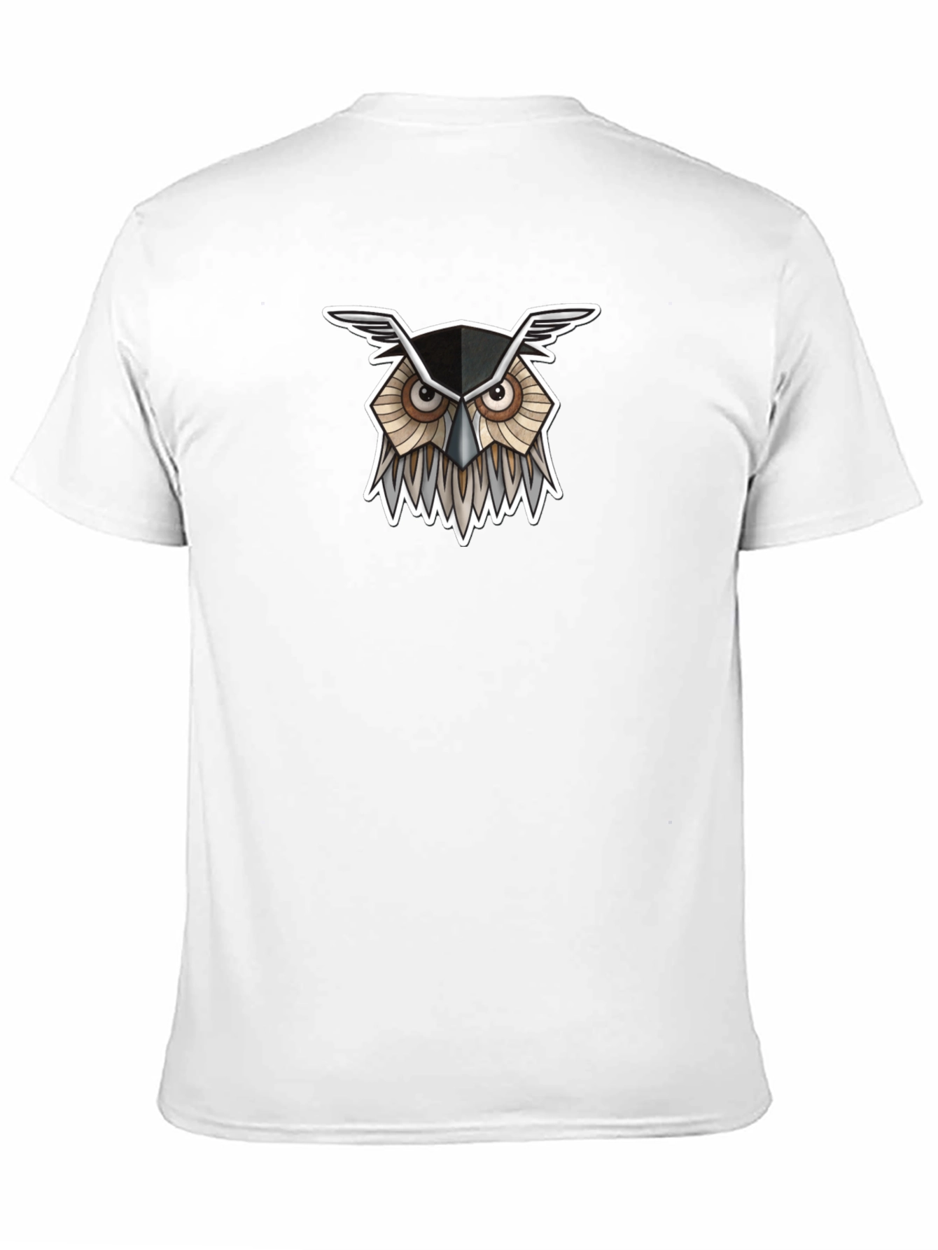 Cool Owl Graphic Tee - Black Cotton T-Shirt