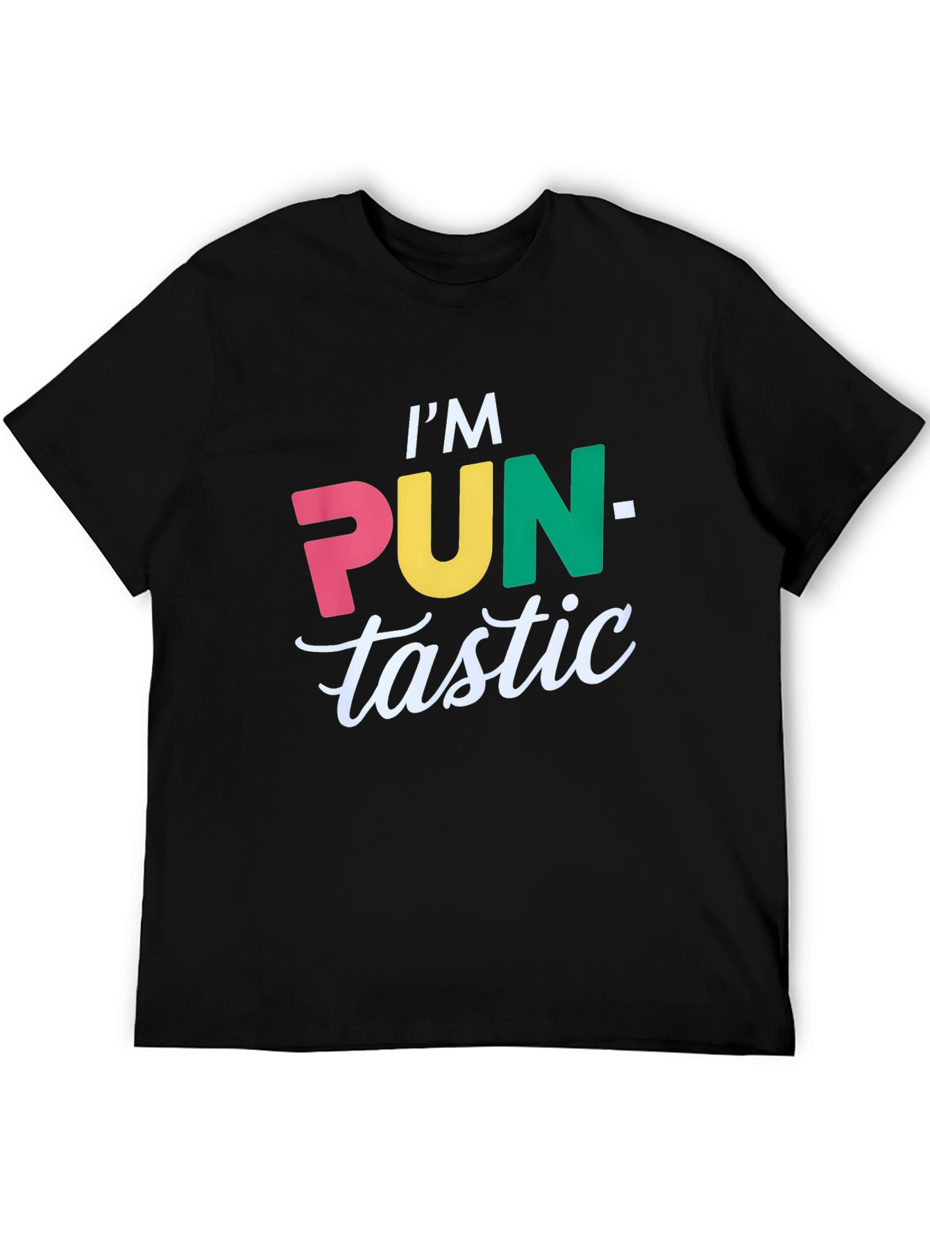 Pun-tastic Graphic T-Shirt - Black Cotton Tee