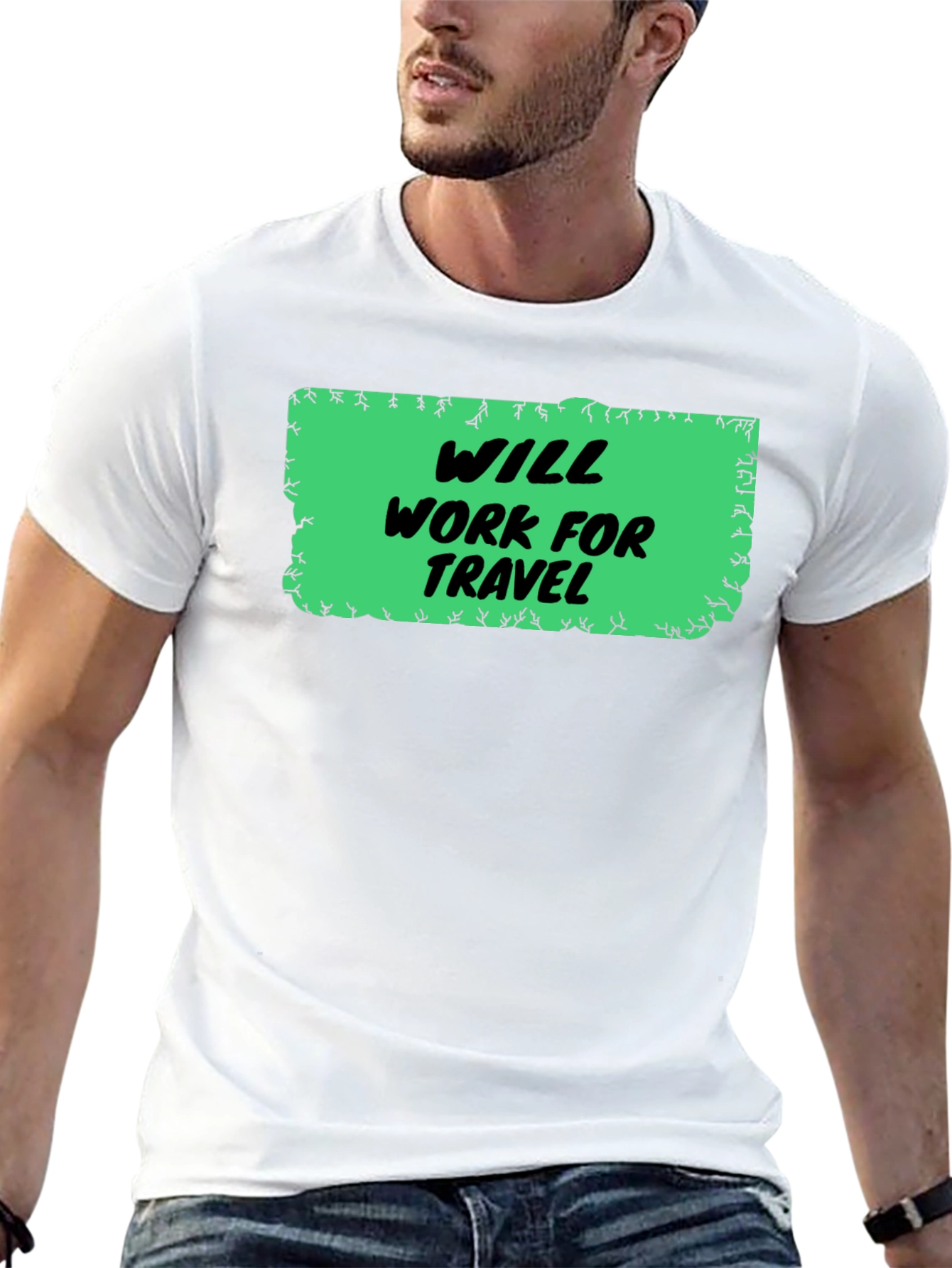 Will Work for Travel Graphic Tee