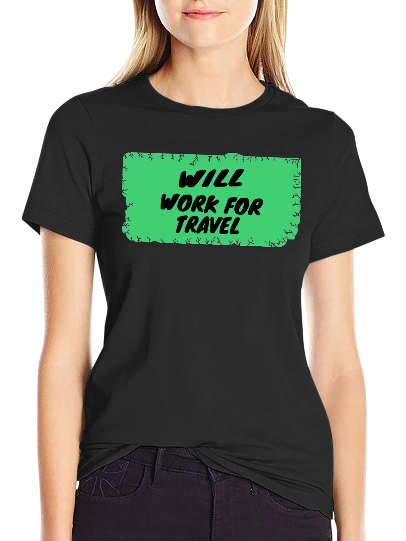 Will Work for Travel Graphic Tee