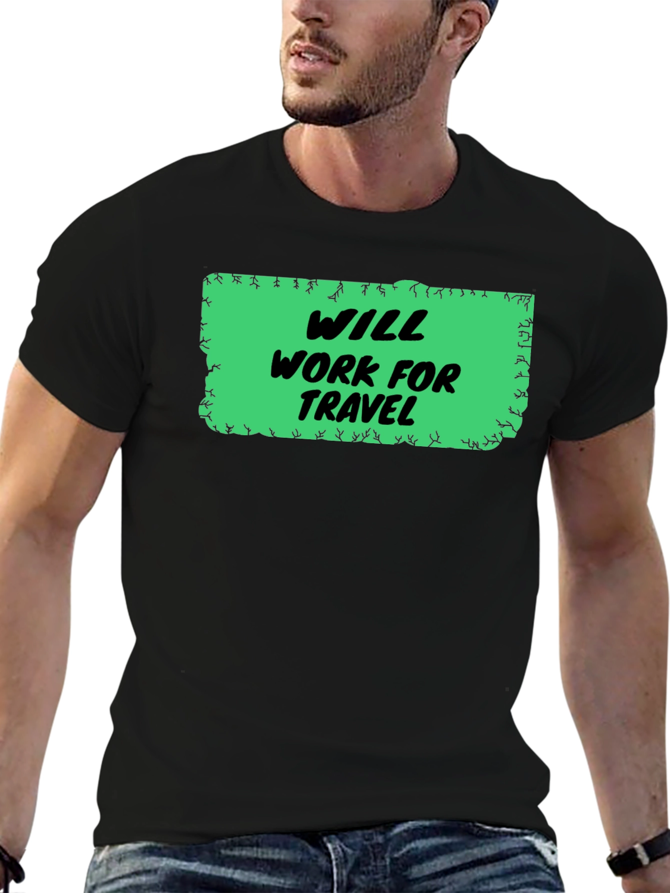 Will Work for Travel Graphic Tee