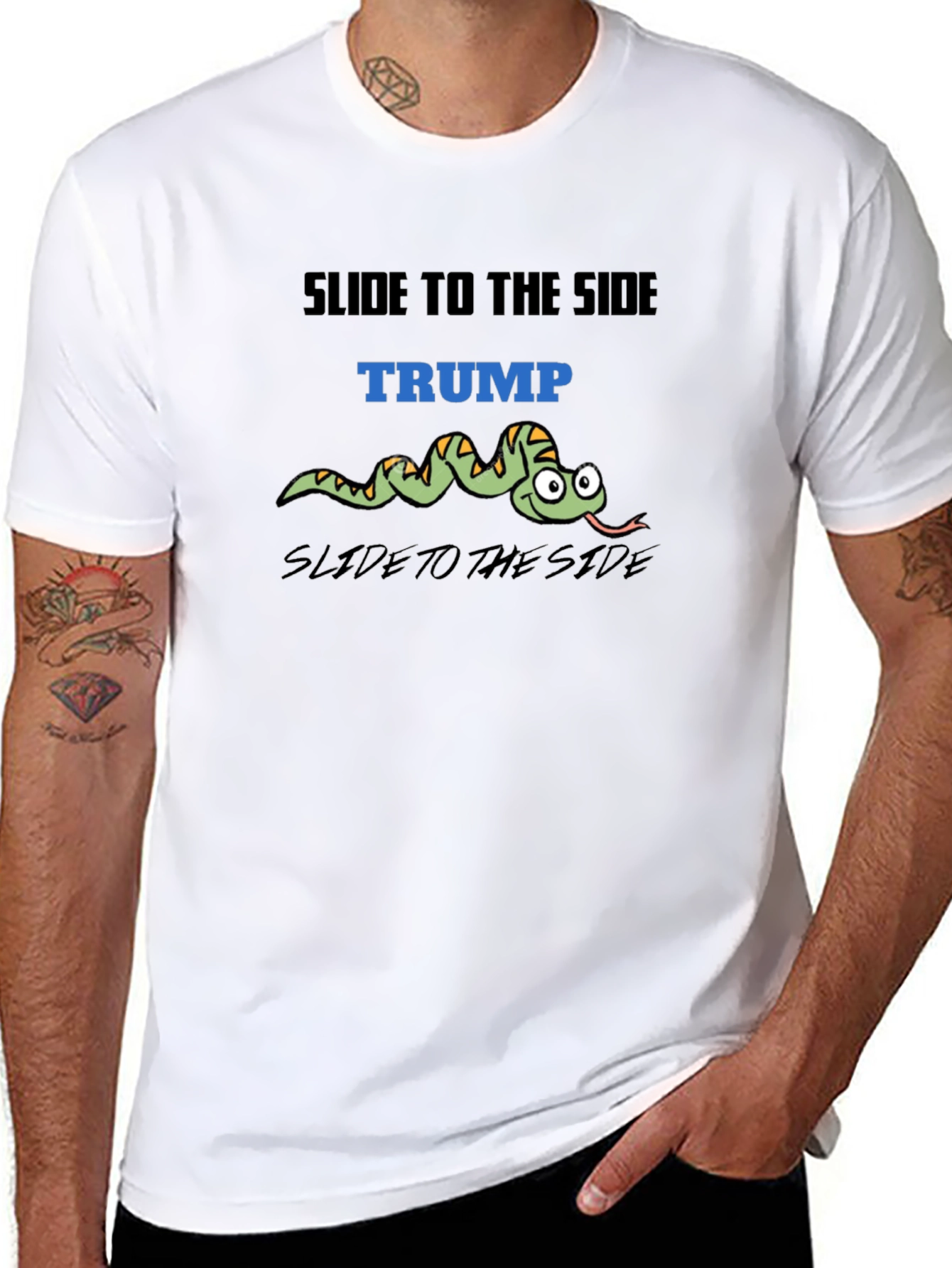 Slide to the Side Trump Snake T-Shirt