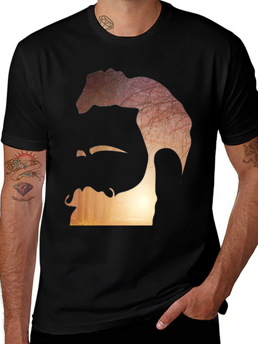 Abstract Silhouette Graphic Tee