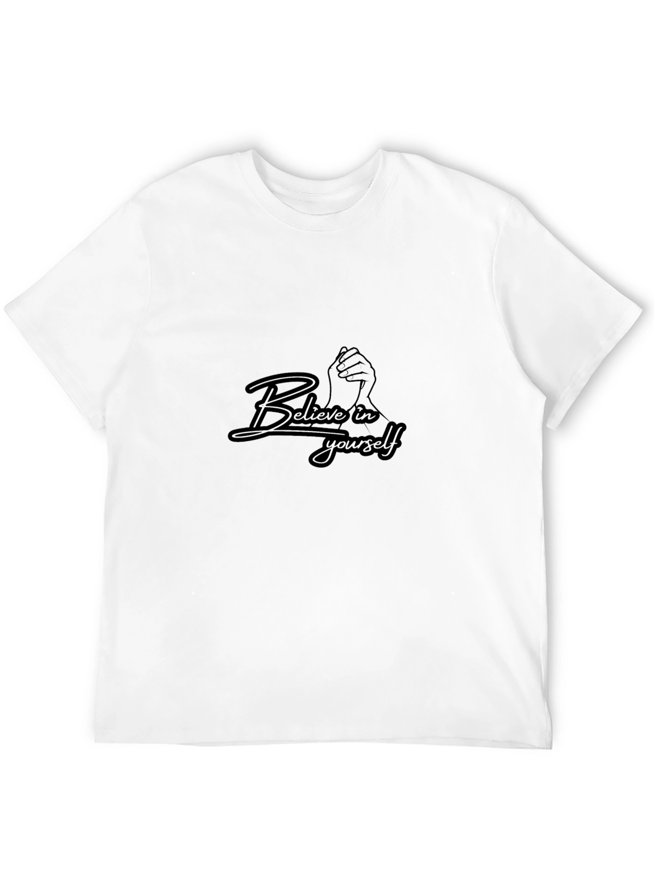Believe in Yourself Black Graphic Tee