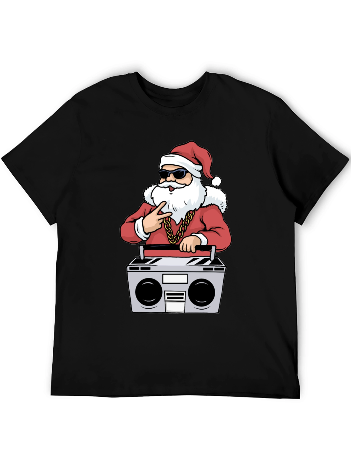Cool Santa Boombox Graphic Tee