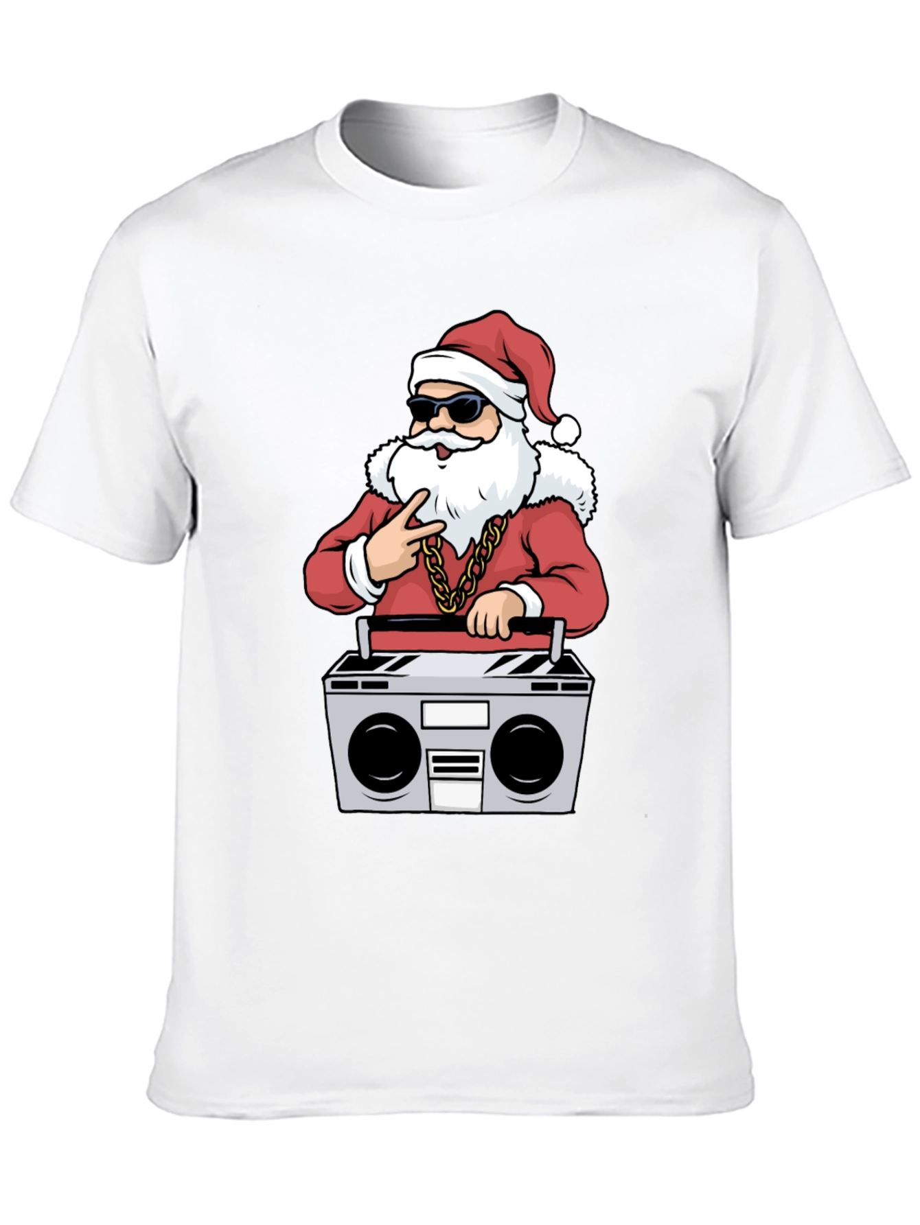 Cool Santa Boombox Graphic Tee