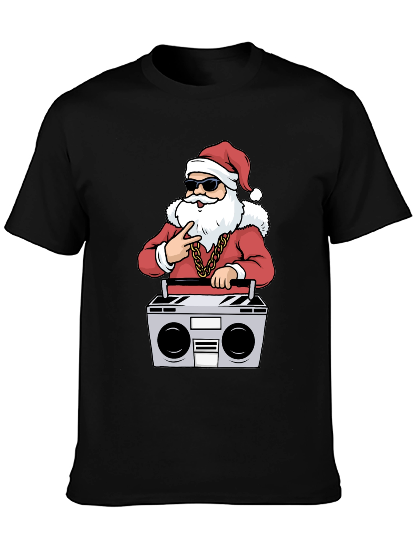 Cool Santa Boombox Graphic Tee