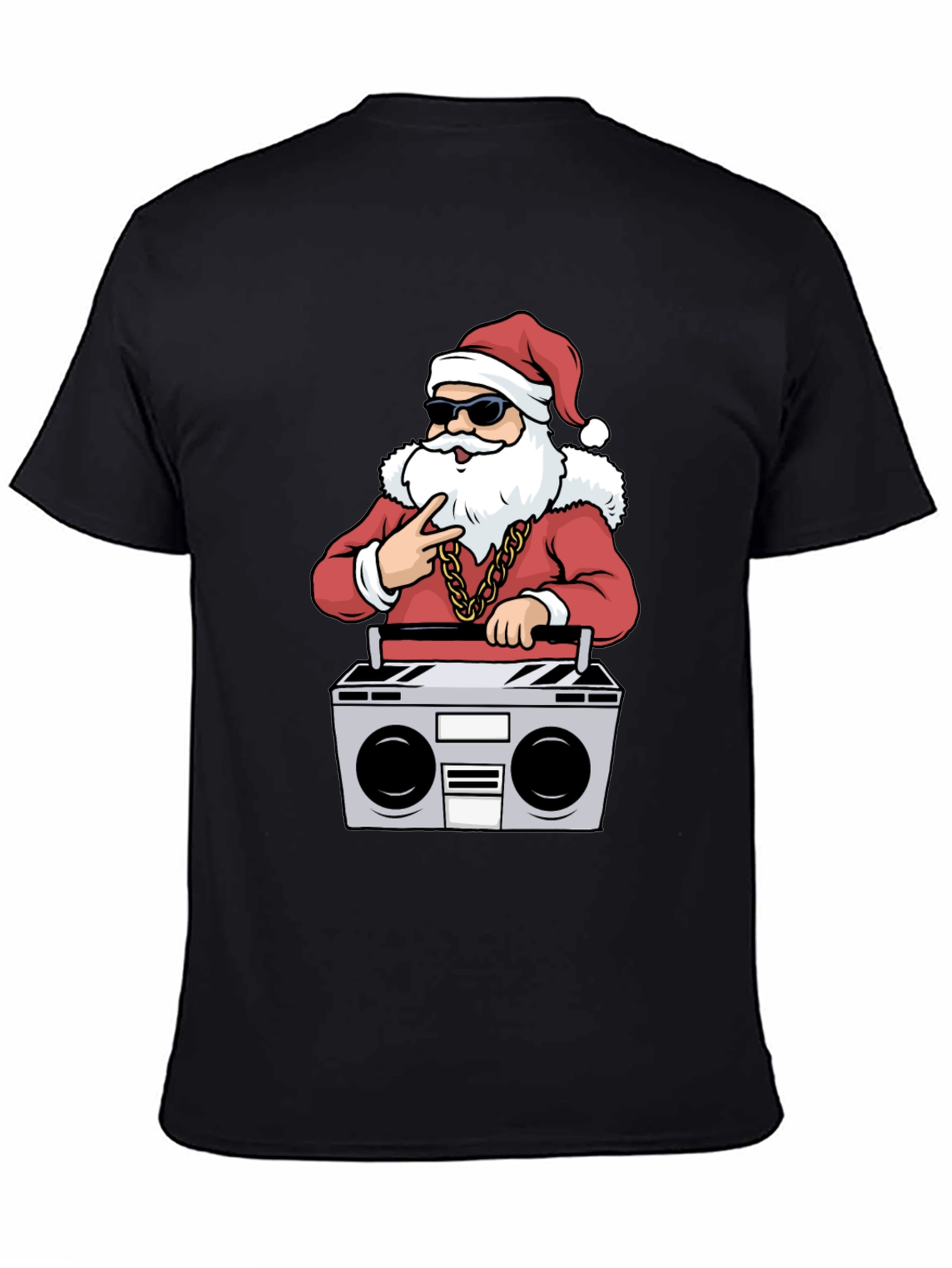 Cool Santa Boombox Graphic Tee