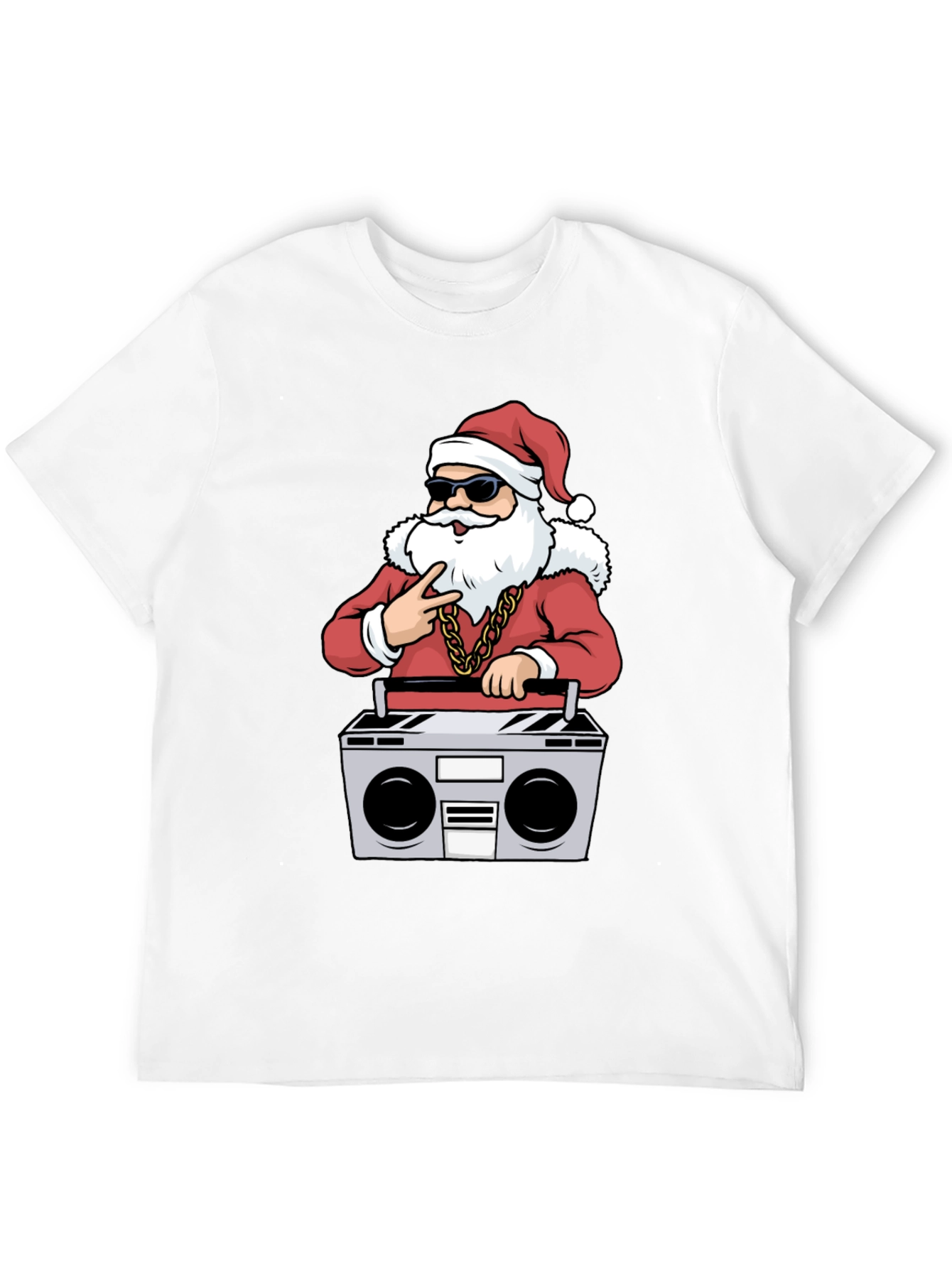 Cool Santa Boombox Graphic Tee