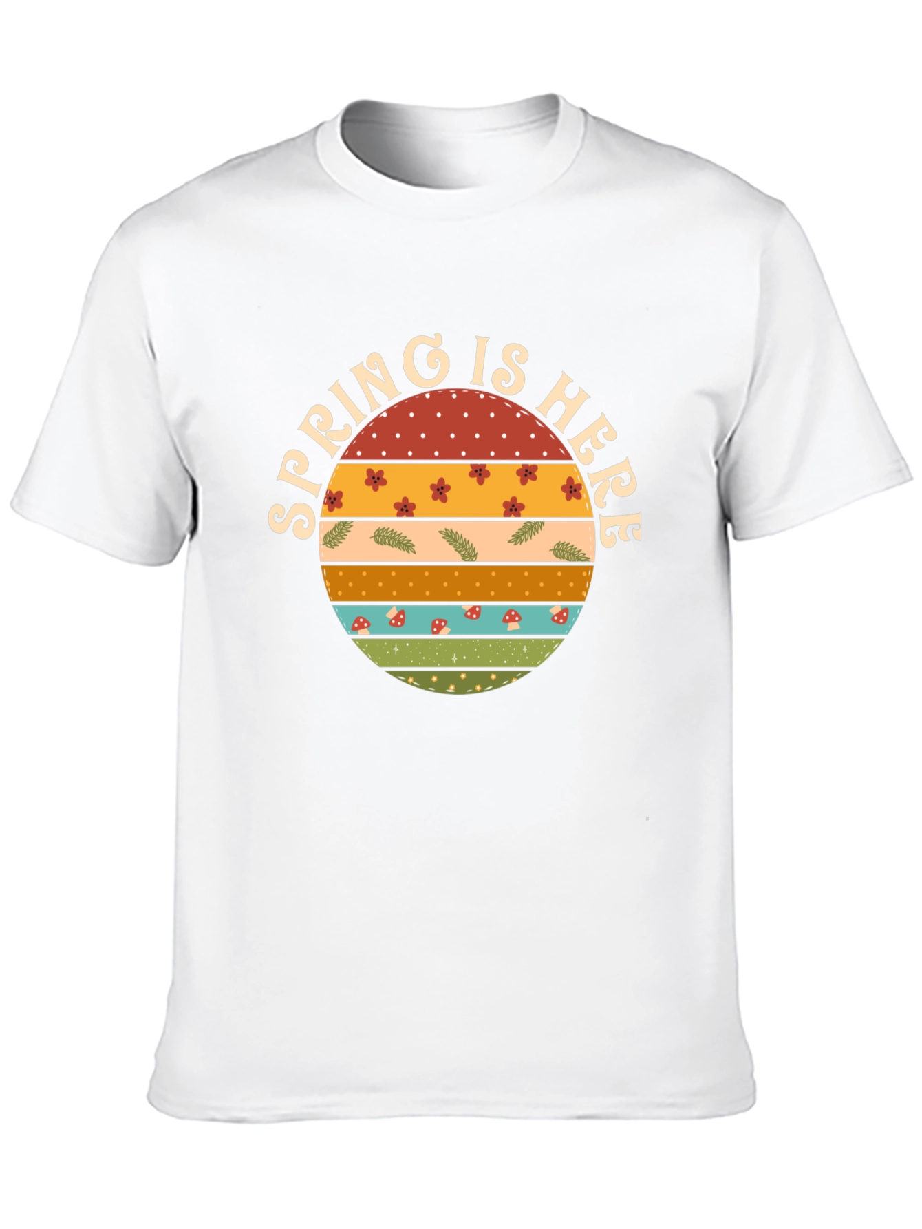 Spring is Here Graphic Tee - Retro Style