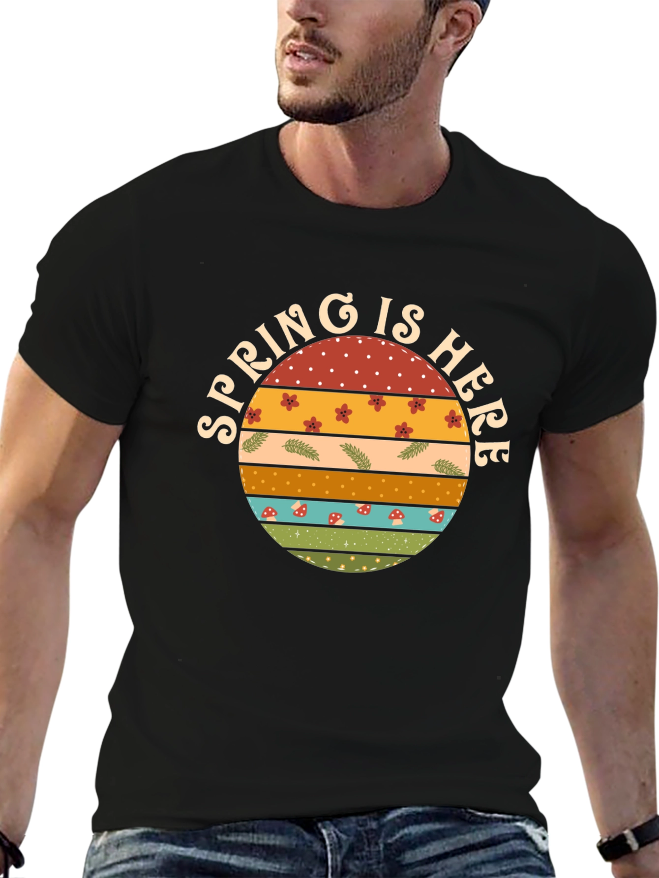 Spring is Here Graphic Tee - Retro Style