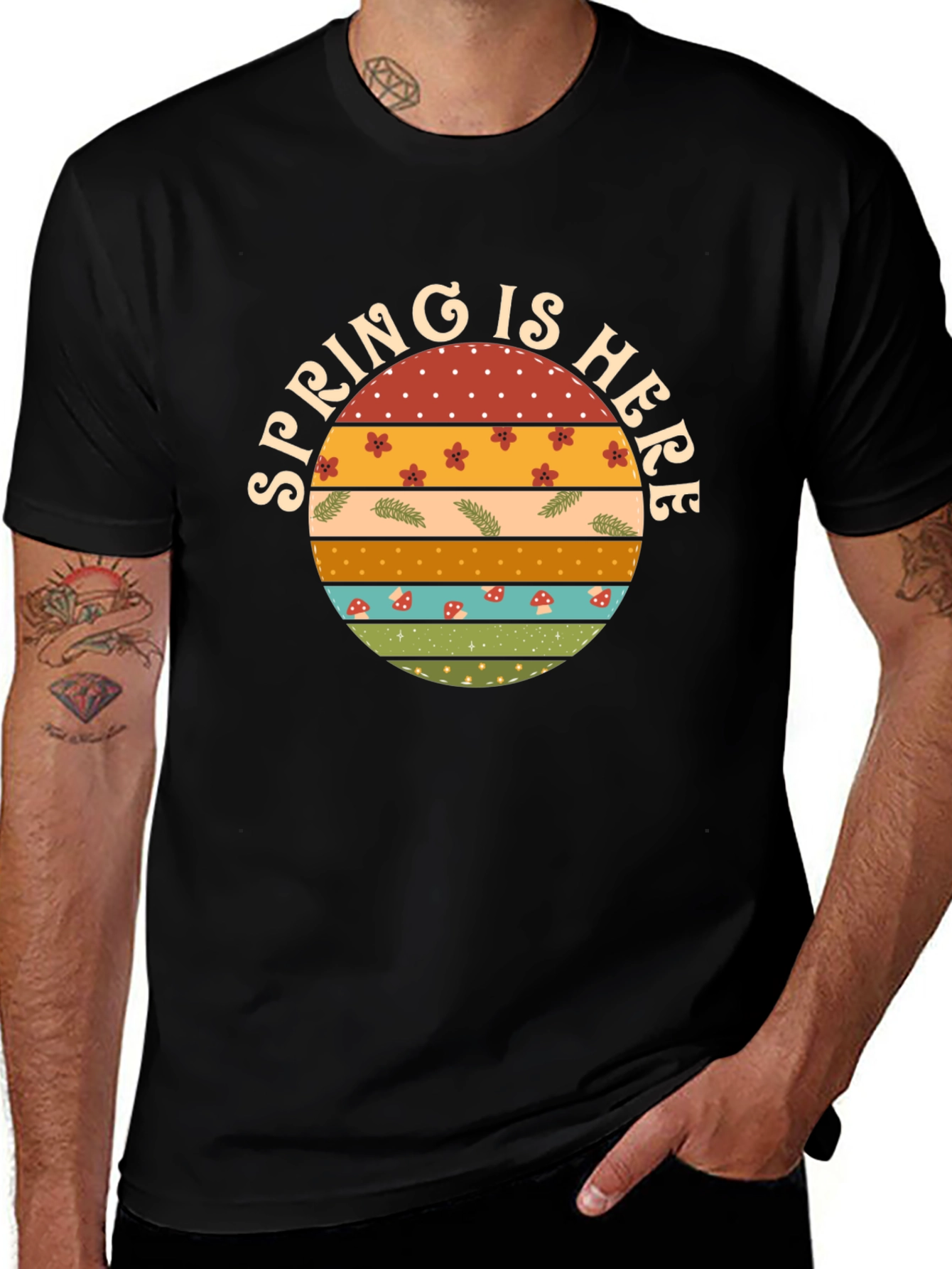 Spring is Here Graphic Tee - Retro Style