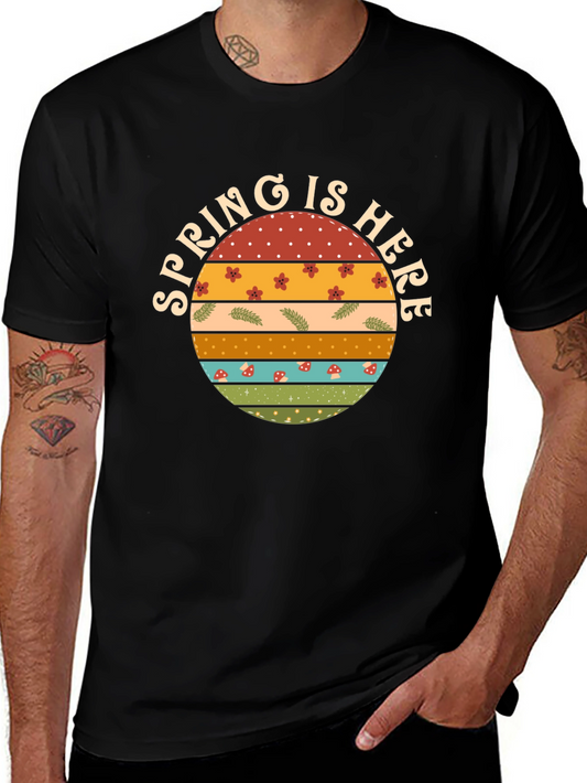 Spring is Here Graphic Tee - Retro Style