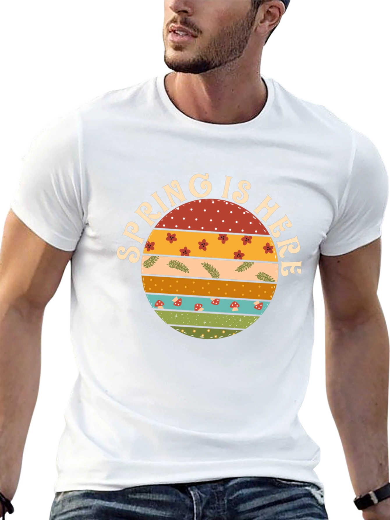 Spring is Here Graphic Tee - Retro Style
