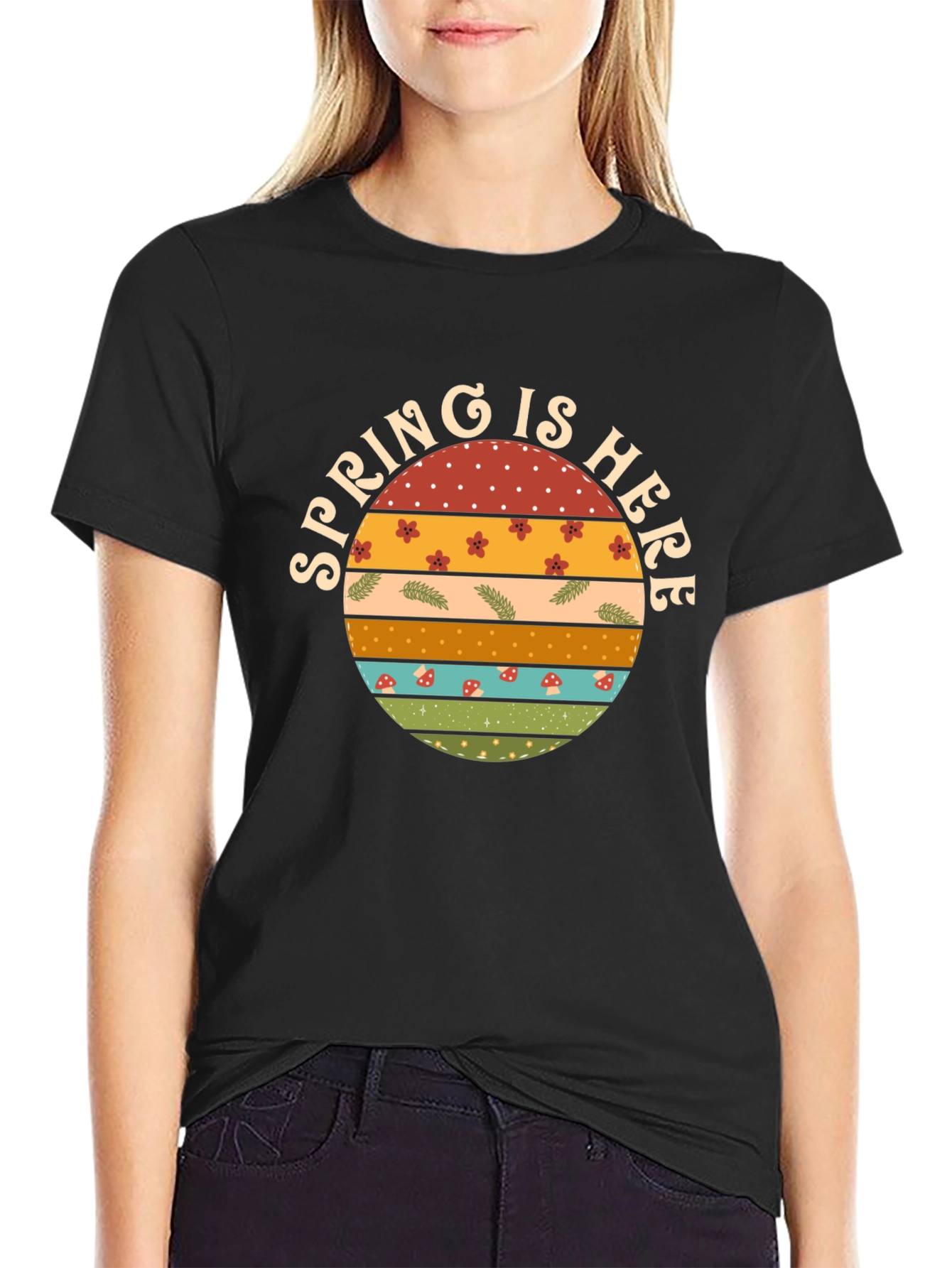 Spring is Here Graphic Tee - Retro Style
